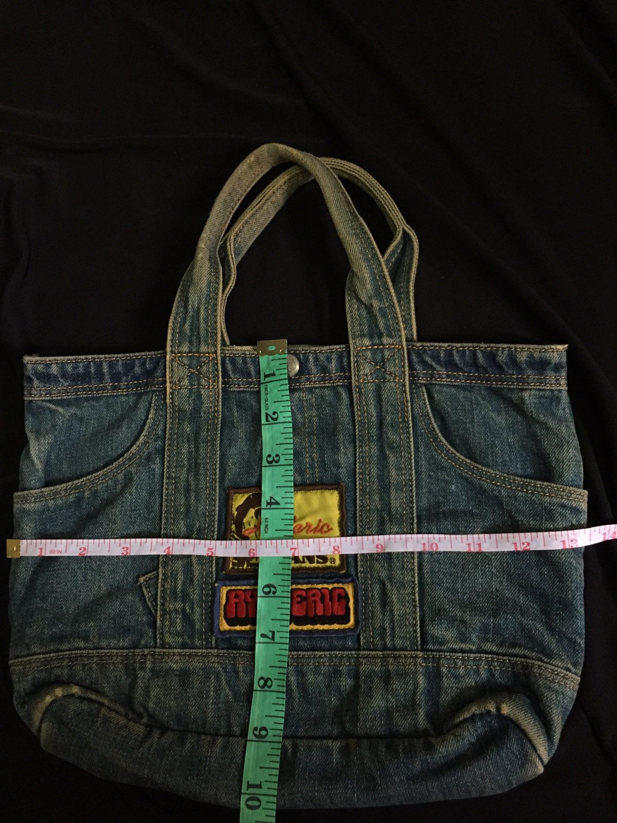 Hysteric Glamour RARE!! VINTAGE HYSTERIC DENIM MINI TOTE BAG Size ONE SIZE - 11 Thumbnail