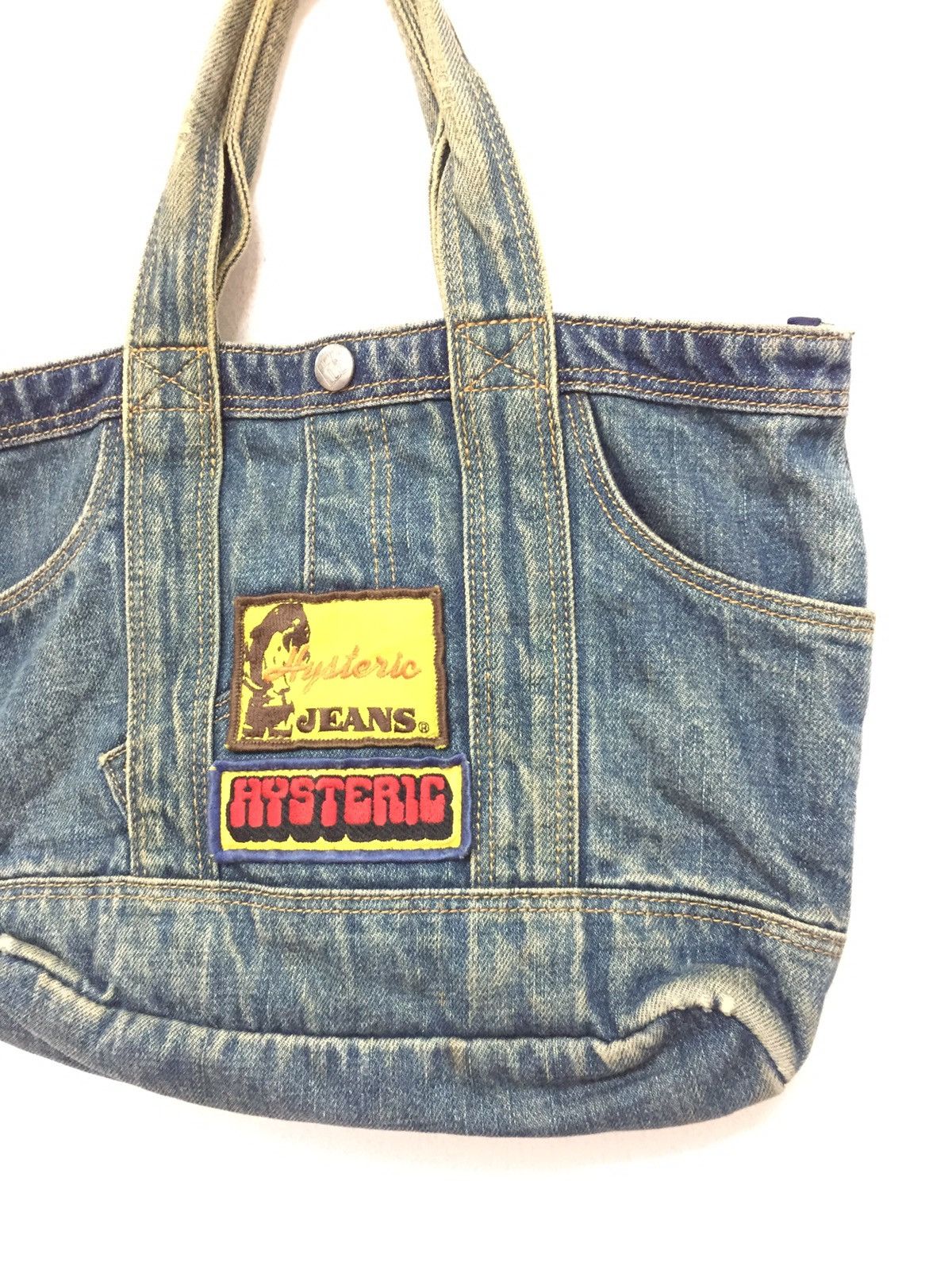 Hysteric Glamour RARE!! VINTAGE HYSTERIC DENIM MINI TOTE BAG Size ONE SIZE - 3 Thumbnail