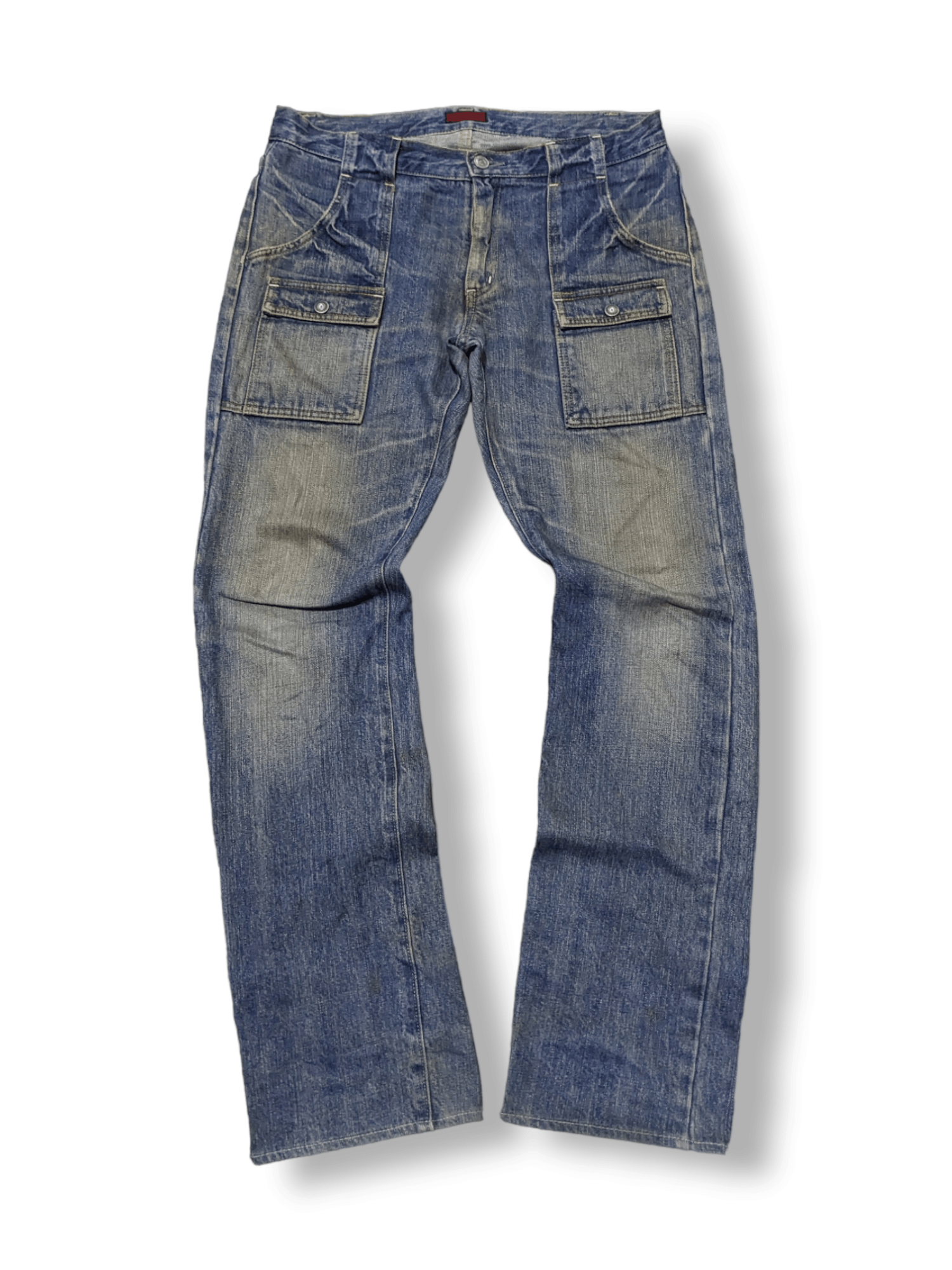 Image of John Bull Blue Denim Bush Pants, Men's (Size 33)