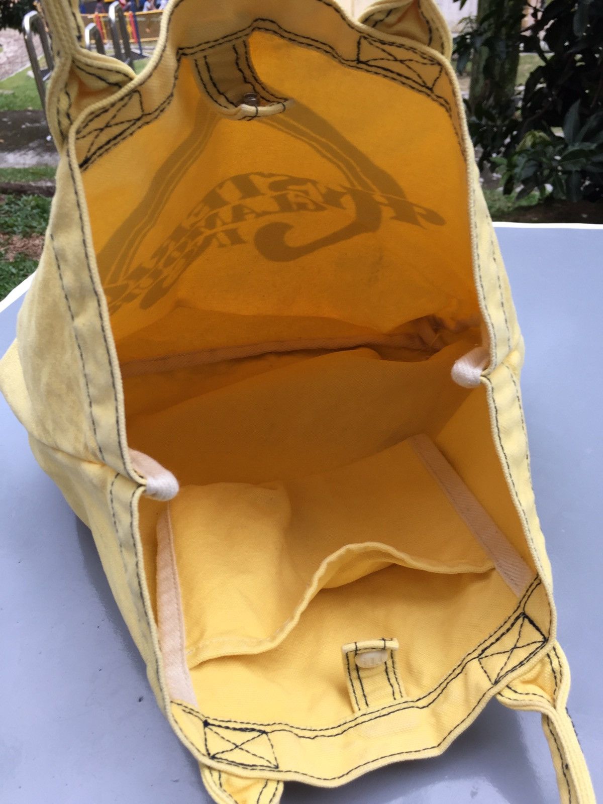 Hysteric Glamour 90s HG yellow canvas tote bag Size ONE SIZE - 6 Thumbnail