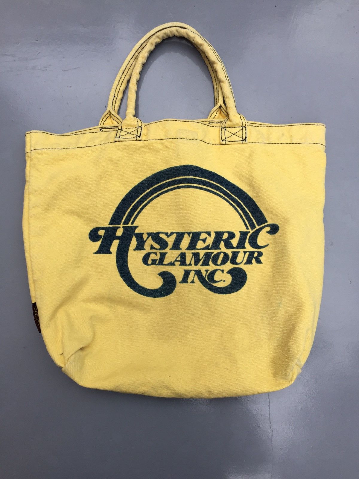 Hysteric Glamour 90s HG yellow canvas tote bag Size ONE SIZE - 2 Thumbnail