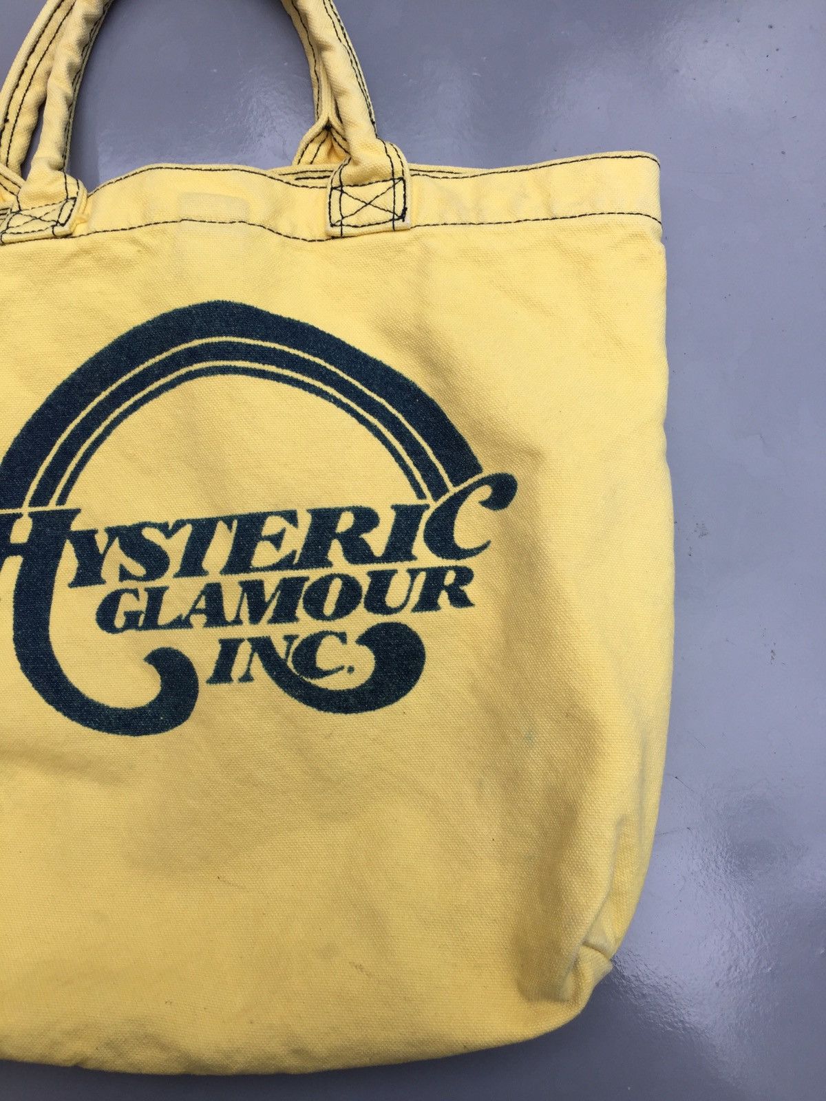 Hysteric Glamour 90s HG yellow canvas tote bag Size ONE SIZE - 3 Thumbnail