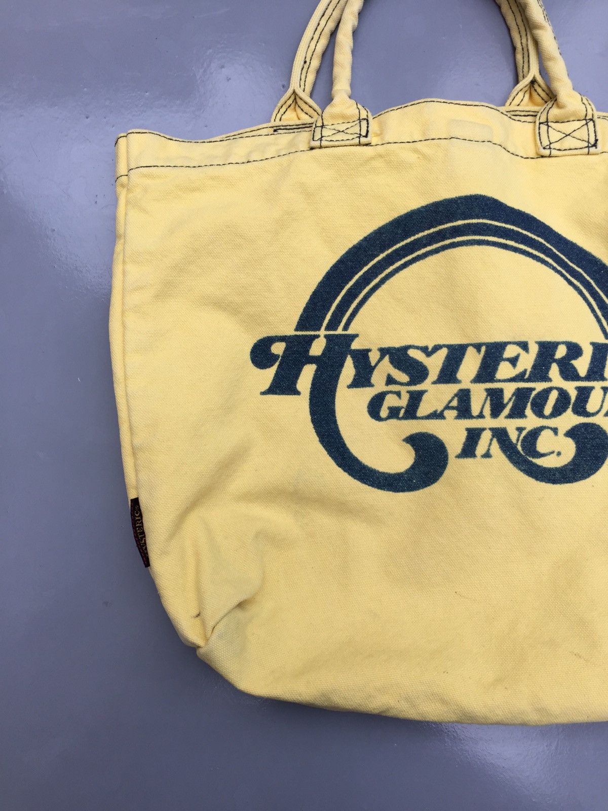 Hysteric Glamour 90s HG yellow canvas tote bag Size ONE SIZE - 4 Thumbnail