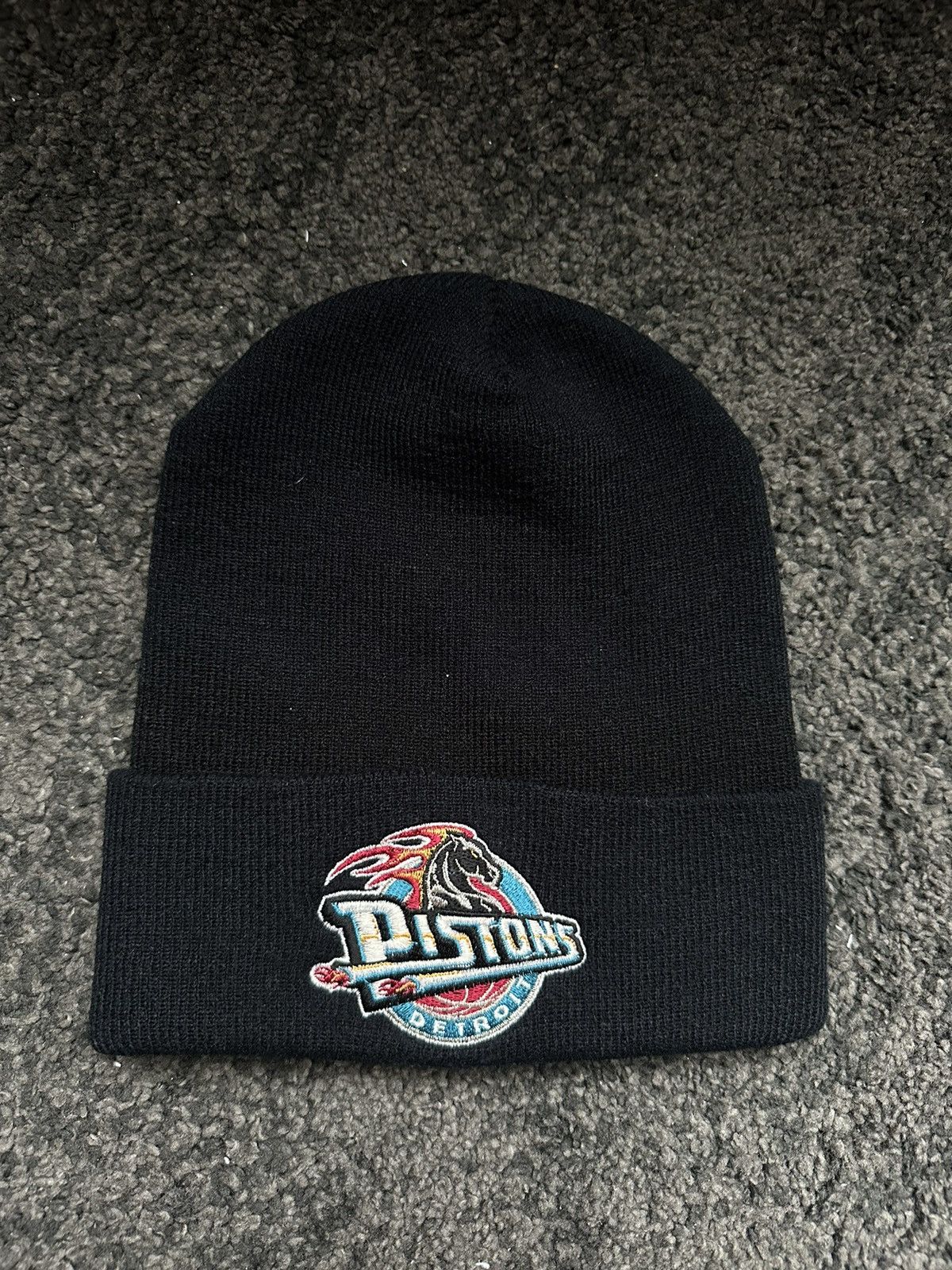 Detroit Pistons NBA beanie teal vintage retro