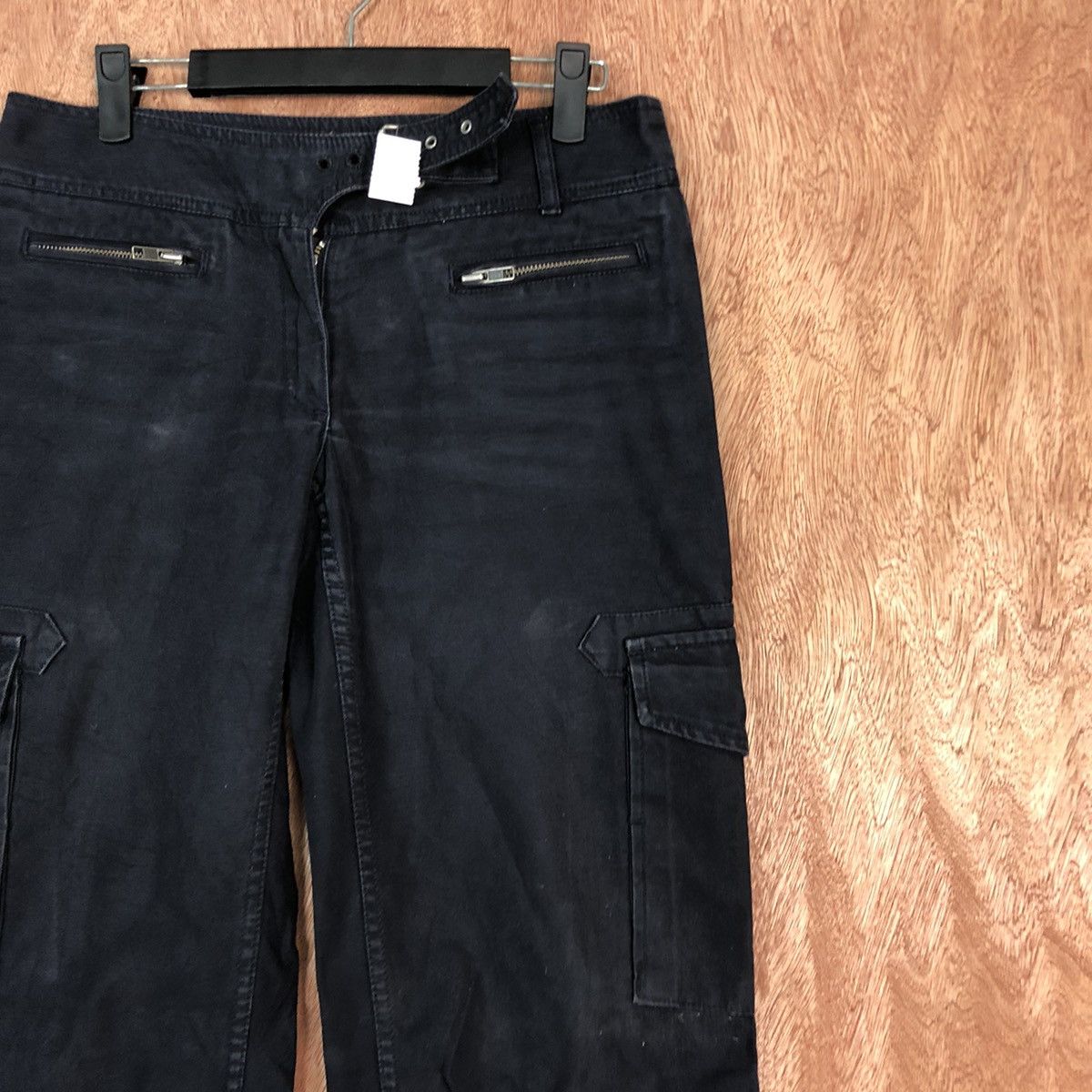 Japanese Brand DL Black Witch multipocket utility Cargo Pants Black #1475 Size 27" / US 4 / IT 40 - 3 Thumbnail