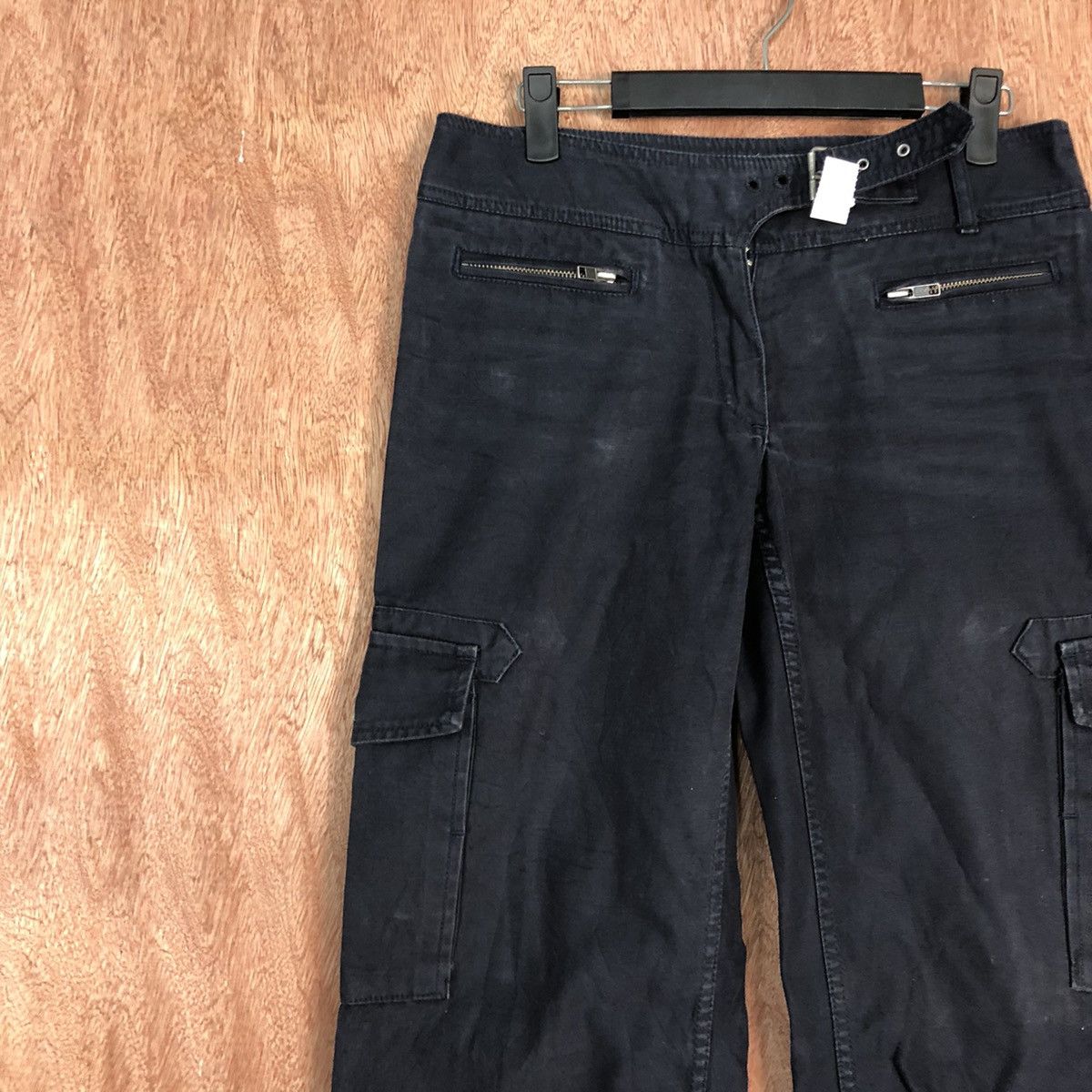 Japanese Brand DL Black Witch multipocket utility Cargo Pants Black #1475 Size 27" / US 4 / IT 40 - 4 Thumbnail