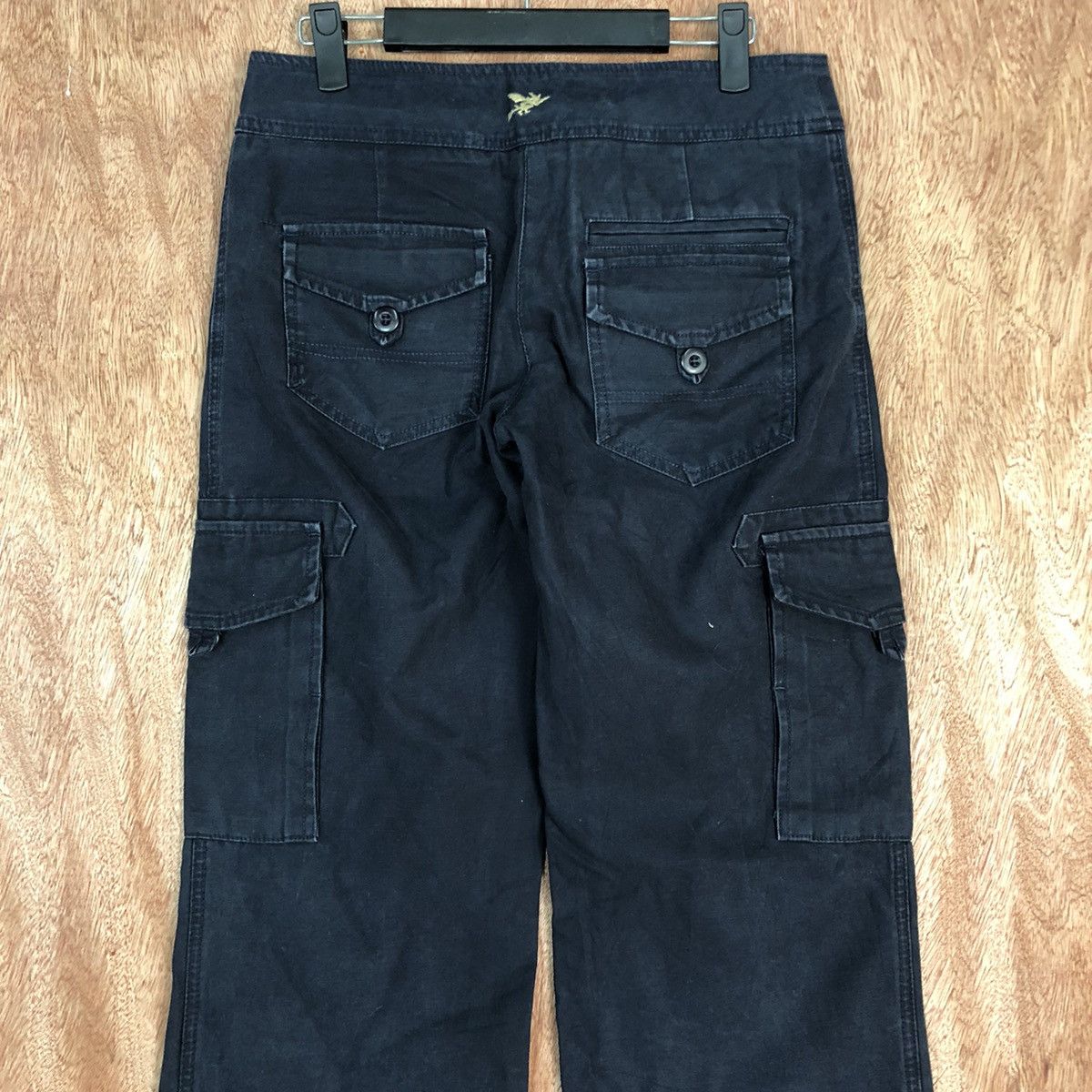 Japanese Brand DL Black Witch multipocket utility Cargo Pants Black #1475 Size 27" / US 4 / IT 40 - 8 Thumbnail