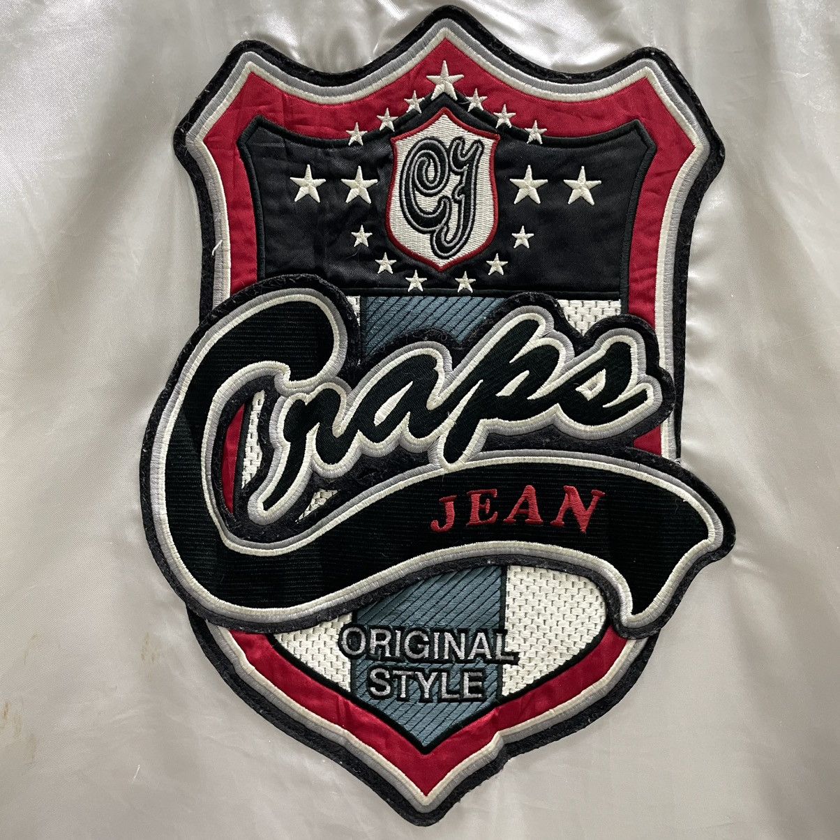Japanese Brand 💥 CRAPS JEAN VARSITY JACKET SNAP BUTTON Size US M / EU 48-50 / 2 - 6 Thumbnail