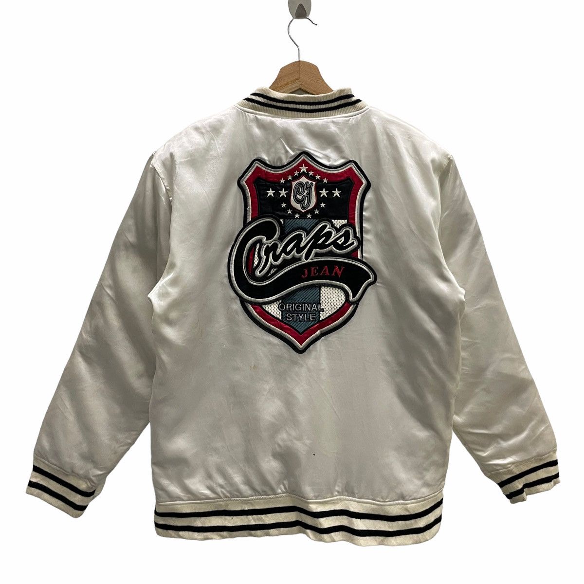 Japanese Brand 💥 CRAPS JEAN VARSITY JACKET SNAP BUTTON Size US M / EU 48-50 / 2 - 5 Thumbnail