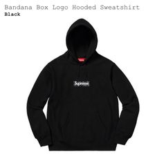 Supreme Bandana Box Logo Hoodie Black Grailed