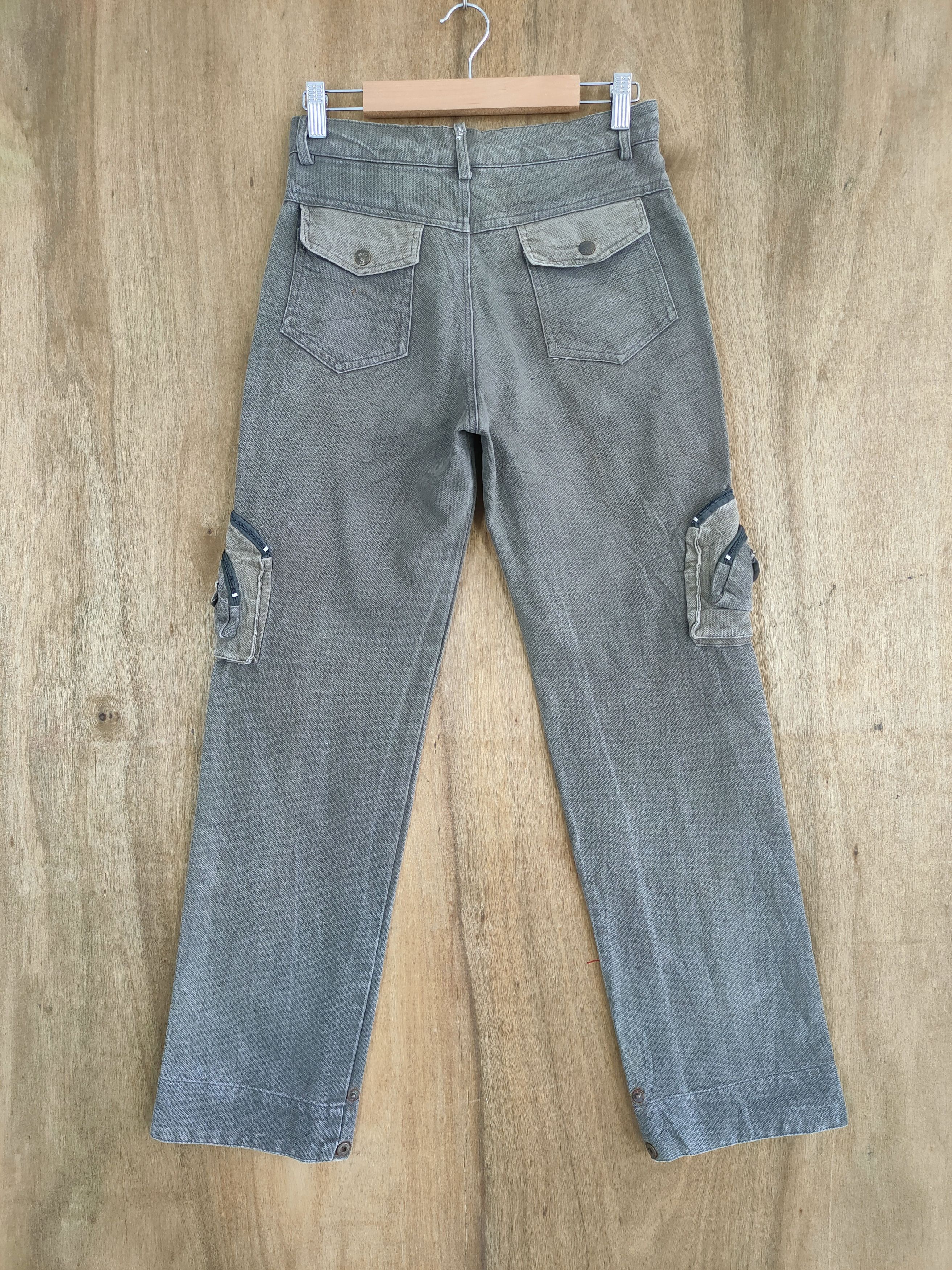 Japanese Brand JAPANESE VINTAGE FADED 3D POCKET CARGO PANTS Size US 26 / EU 42 - 2 Thumbnail
