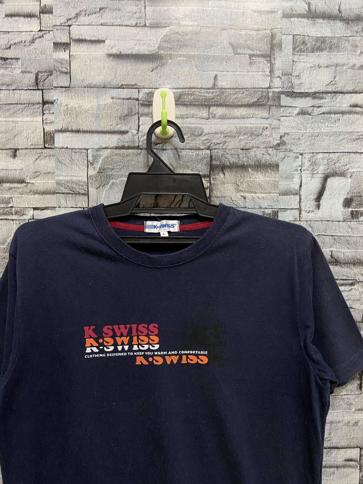 K-Swiss Vintage K Swiss t shirt spellout size L Size US L / EU 52-54 / 3 - 3 Thumbnail