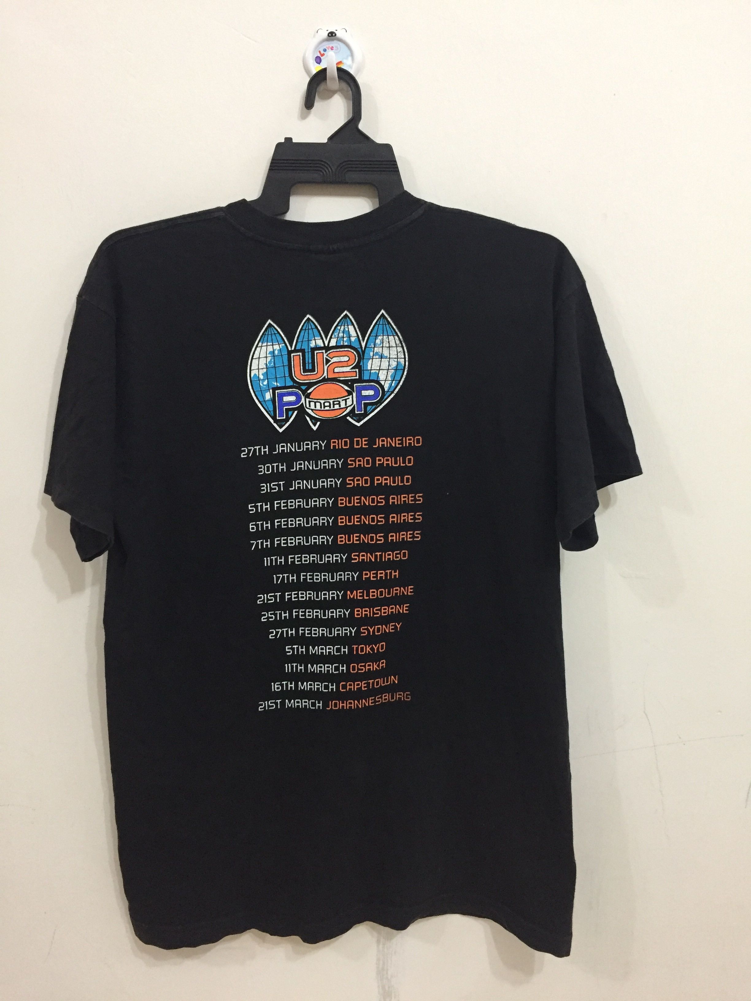 Band Tees VIntage U2 rock band t shirt pmartp tour 1997 line up band Size US L / EU 52-54 / 3 - 6 Thumbnail