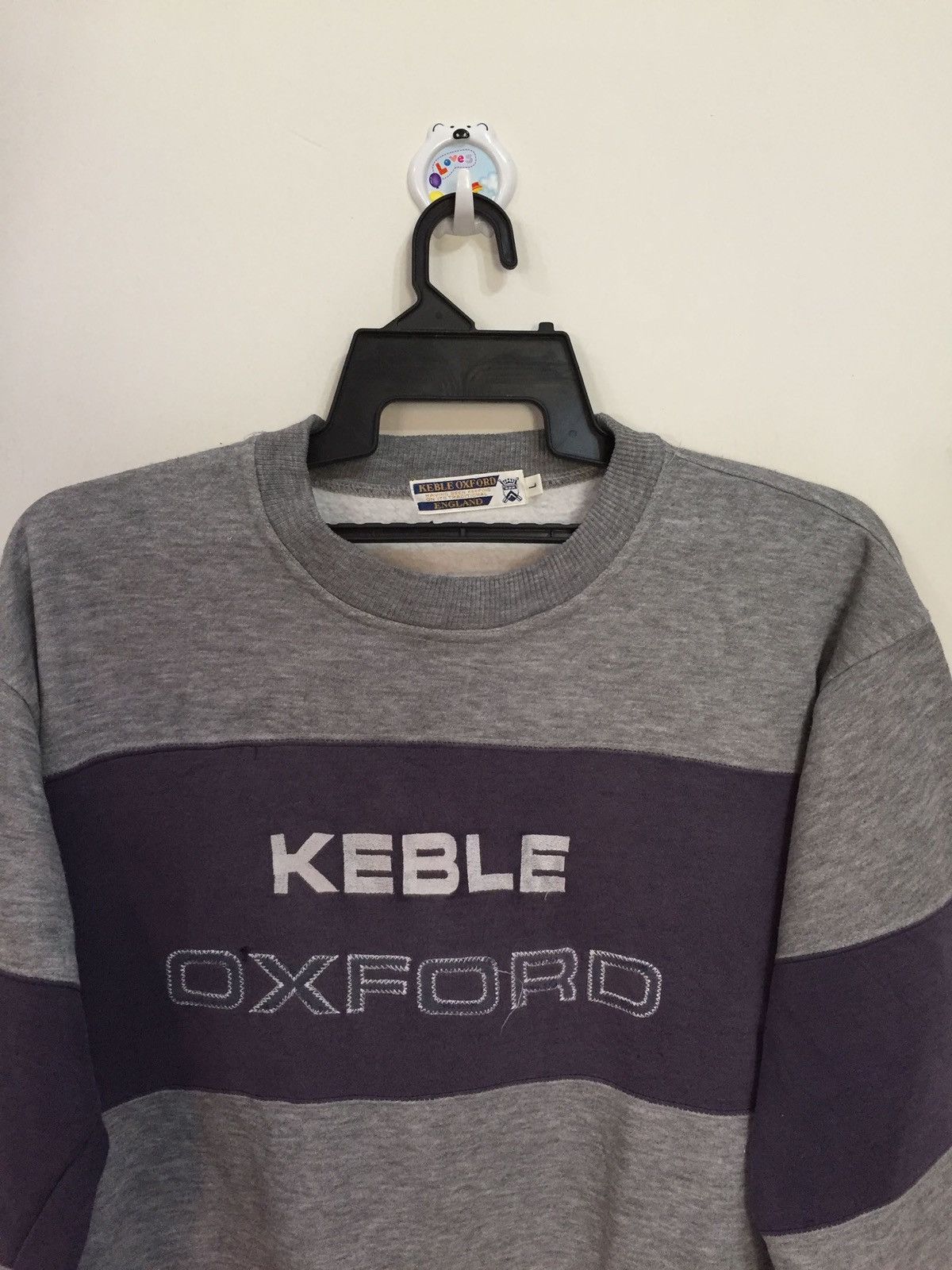 Vintage Vintage KEBLE OXFORD ENGLAND sweatshirt embroidered fit L Size US L / EU 52-54 / 3 - 2 Thumbnail