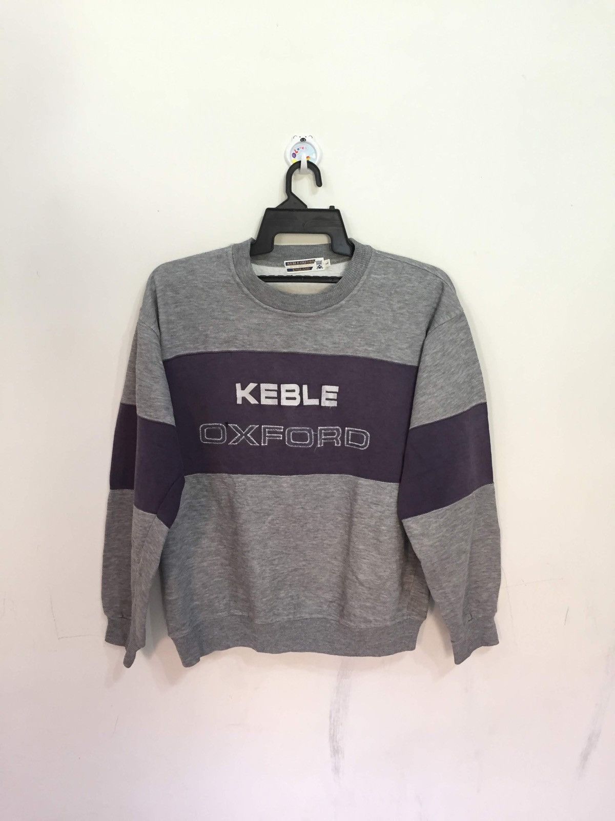 Vintage Vintage KEBLE OXFORD ENGLAND sweatshirt embroidered fit L Size US L / EU 52-54 / 3 - 1 Thumbnail