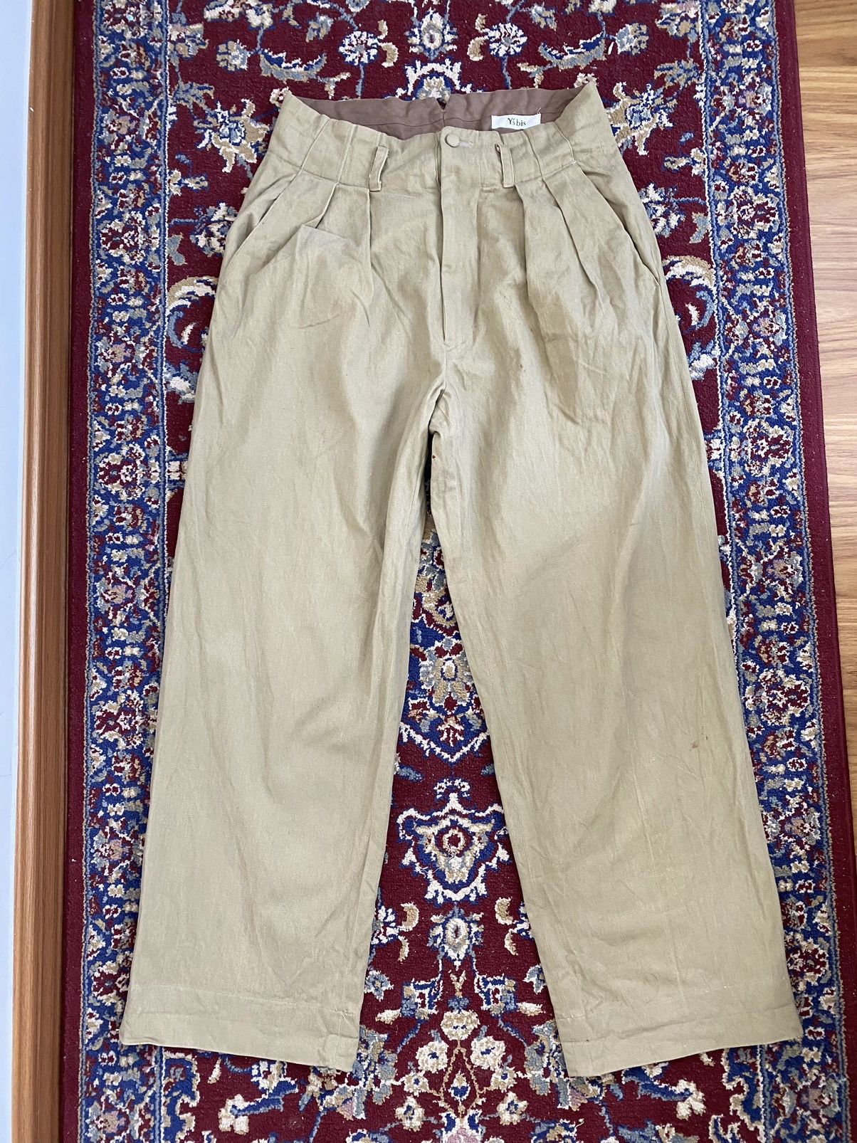Yohji Yamamoto Vintage Yohji Y’s Bis Buckle Back Wide Pants Size US 28 / EU 44 - 2 Thumbnail