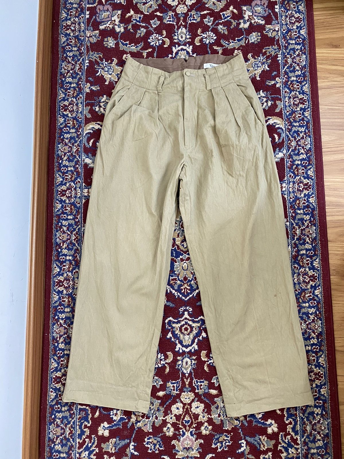 Yohji Yamamoto Vintage Yohji Y’s Bis Buckle Back Wide Pants Size US 28 / EU 44 - 1 Thumbnail