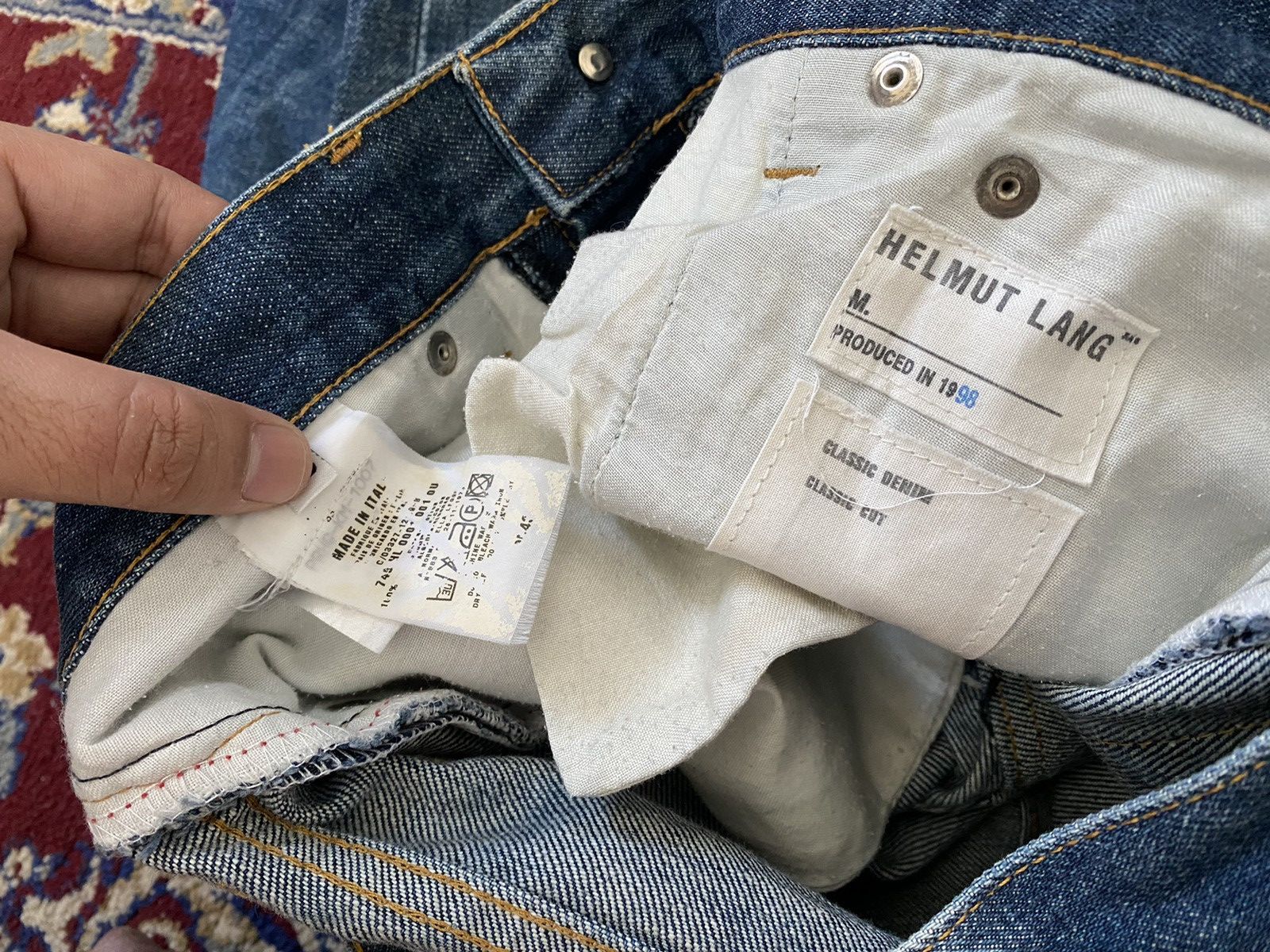 Helmut Lang Helmut Lang Archive 1998 Classic Denim Classic Cut Size US 30 / EU 46 - 17 Thumbnail