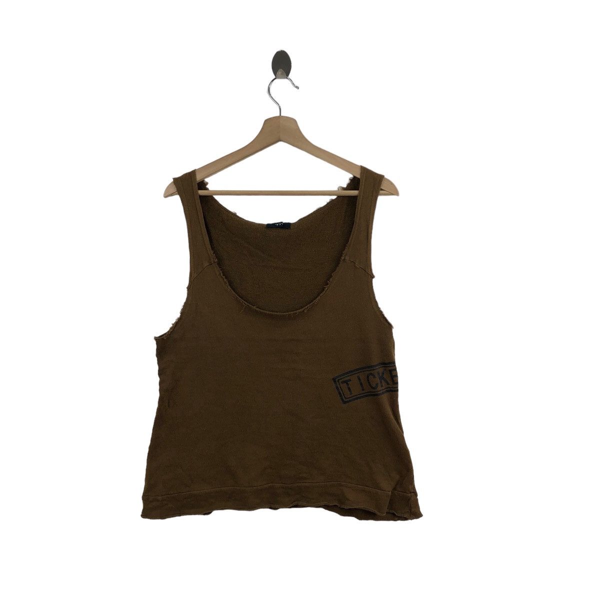 Japanese Brand MARBLE INC Tank Top Big Logo Ticket Size US S / EU 44-46 / 1 - 1 Thumbnail