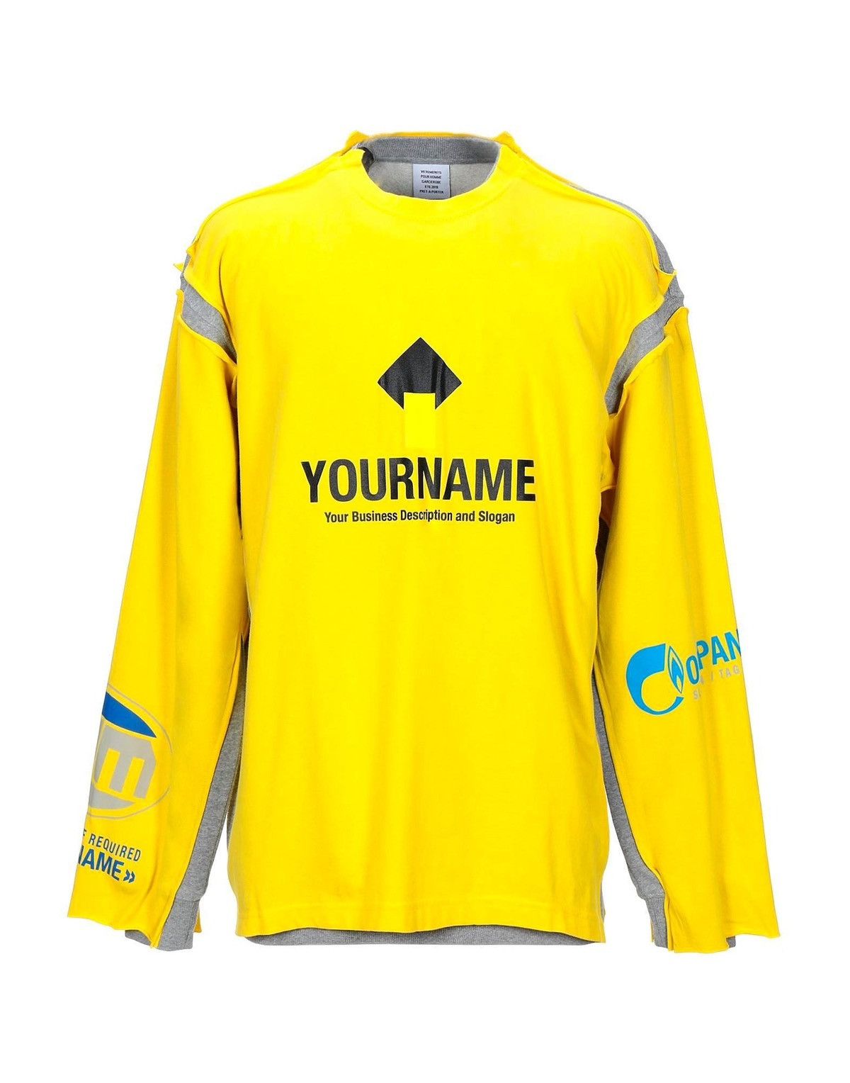 🔥last day🔥Vetements ss19 your name destroyed fleece sweater