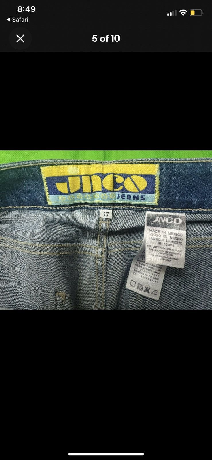 JNCO Jnco Chimes RARE Bell Bottom jeans - size 17 Size 40" / US 18 - 4 Thumbnail
