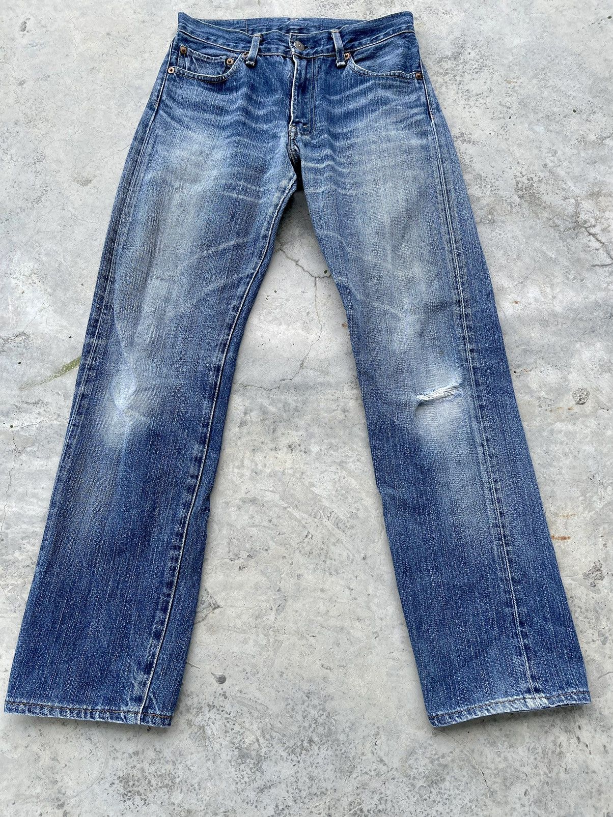 Levi's VINTAGE LEVIS 505 FADED BLUE JEANS MADE IN JAPAN RED SIZE 29 Size US 29 - 4 Thumbnail