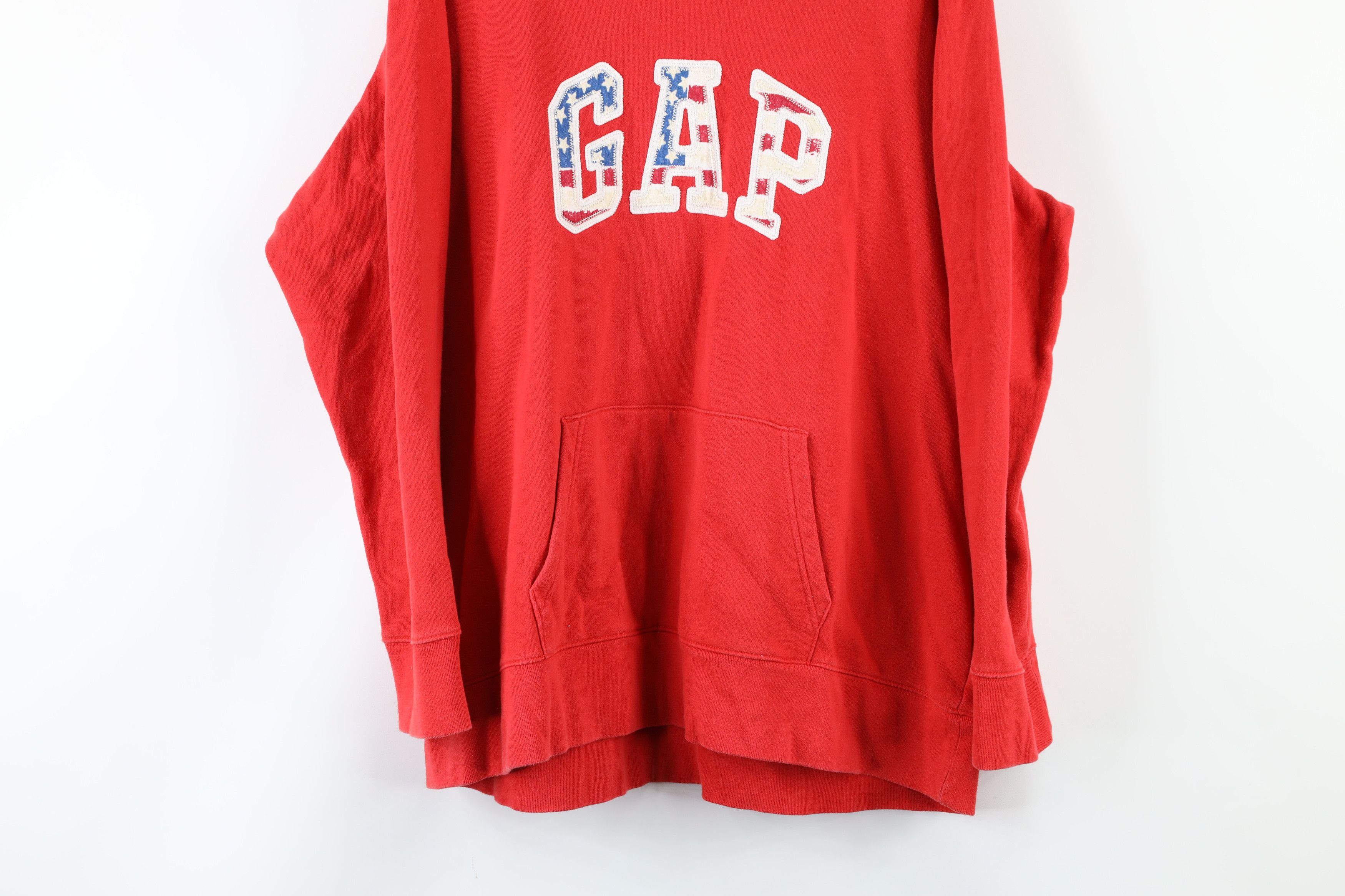Vintage Vintage Gap Spell Out Block Letter Hoodie Sweatshirt Red Size US XXL / EU 58 / 5 - 3 Thumbnail