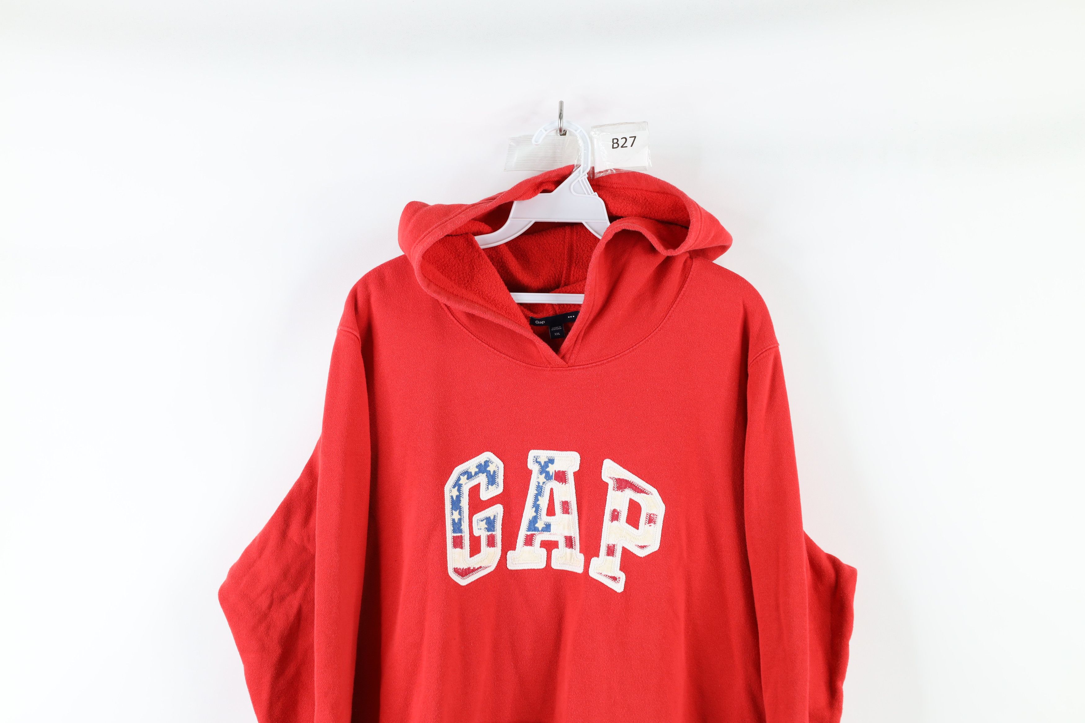 Vintage Vintage Gap Spell Out Block Letter Hoodie Sweatshirt Red Size US XXL / EU 58 / 5 - 2 Preview