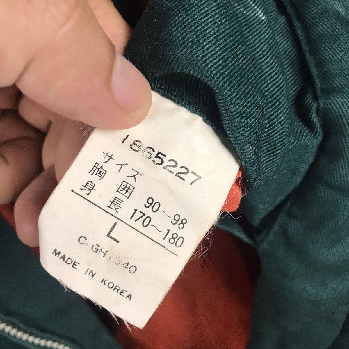 Japanese Brand VINTAGE EXPRESSLY GREEN BOMBER MILITARY STYLE JACKET Size US L / EU 52-54 / 3 - 13 Thumbnail