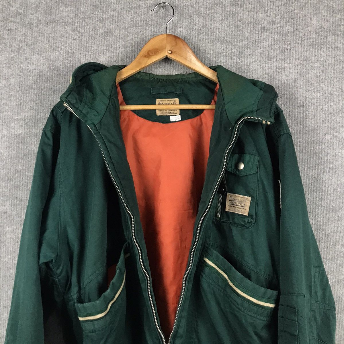 Japanese Brand VINTAGE EXPRESSLY GREEN BOMBER MILITARY STYLE JACKET Size US L / EU 52-54 / 3 - 11 Thumbnail