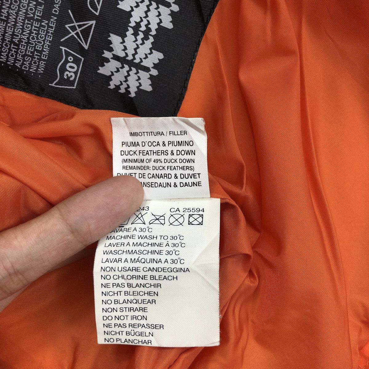 Diesel DIESEL Jacket Quilted Orange Colour Winter Jacket Size M / US 6-8 / IT 42-44 - 9 Thumbnail