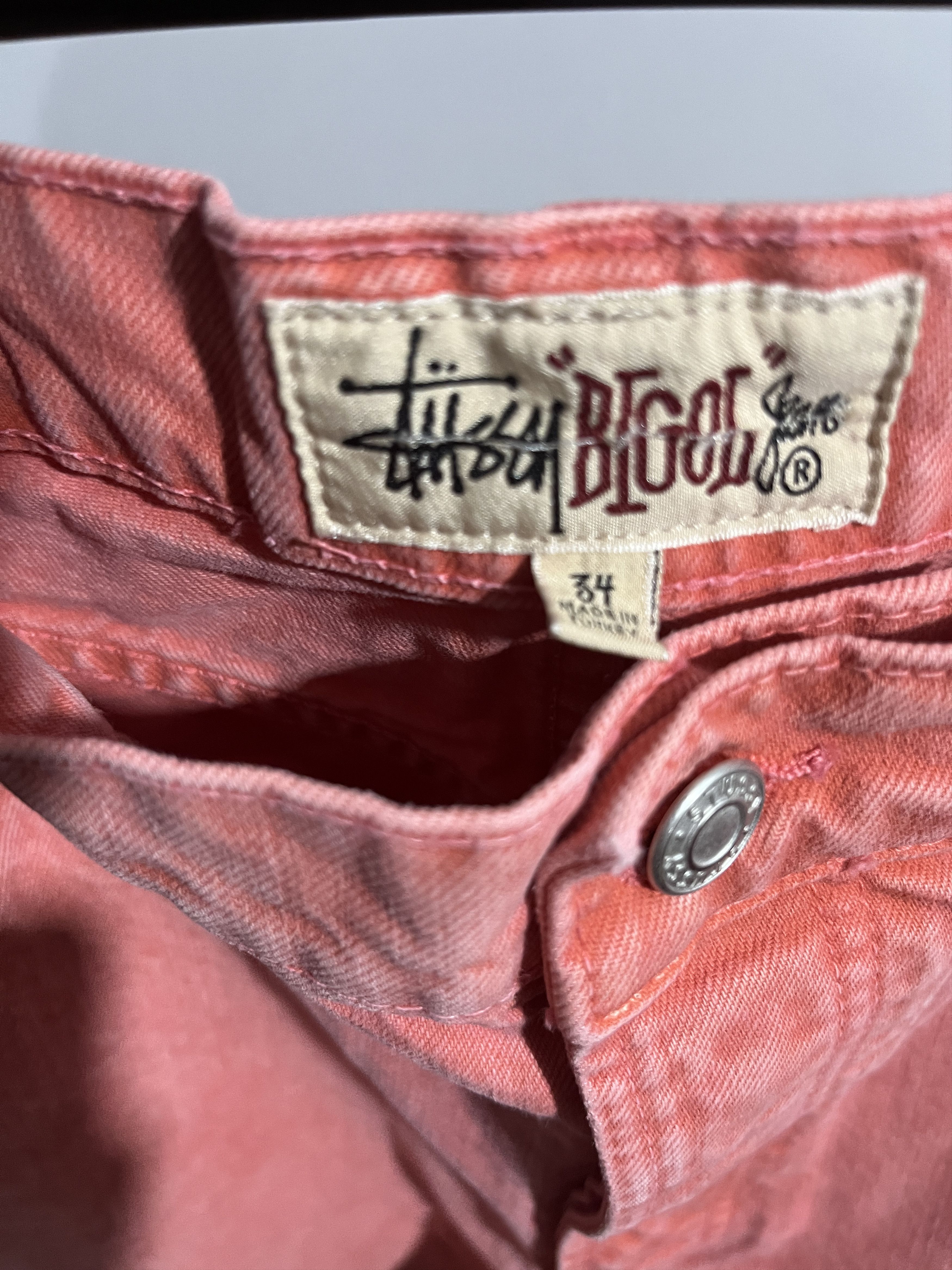 Stussy Stussy Double Dye Big 'OL Jeans Faded Red Size US 34 / EU 50 - 9 Thumbnail