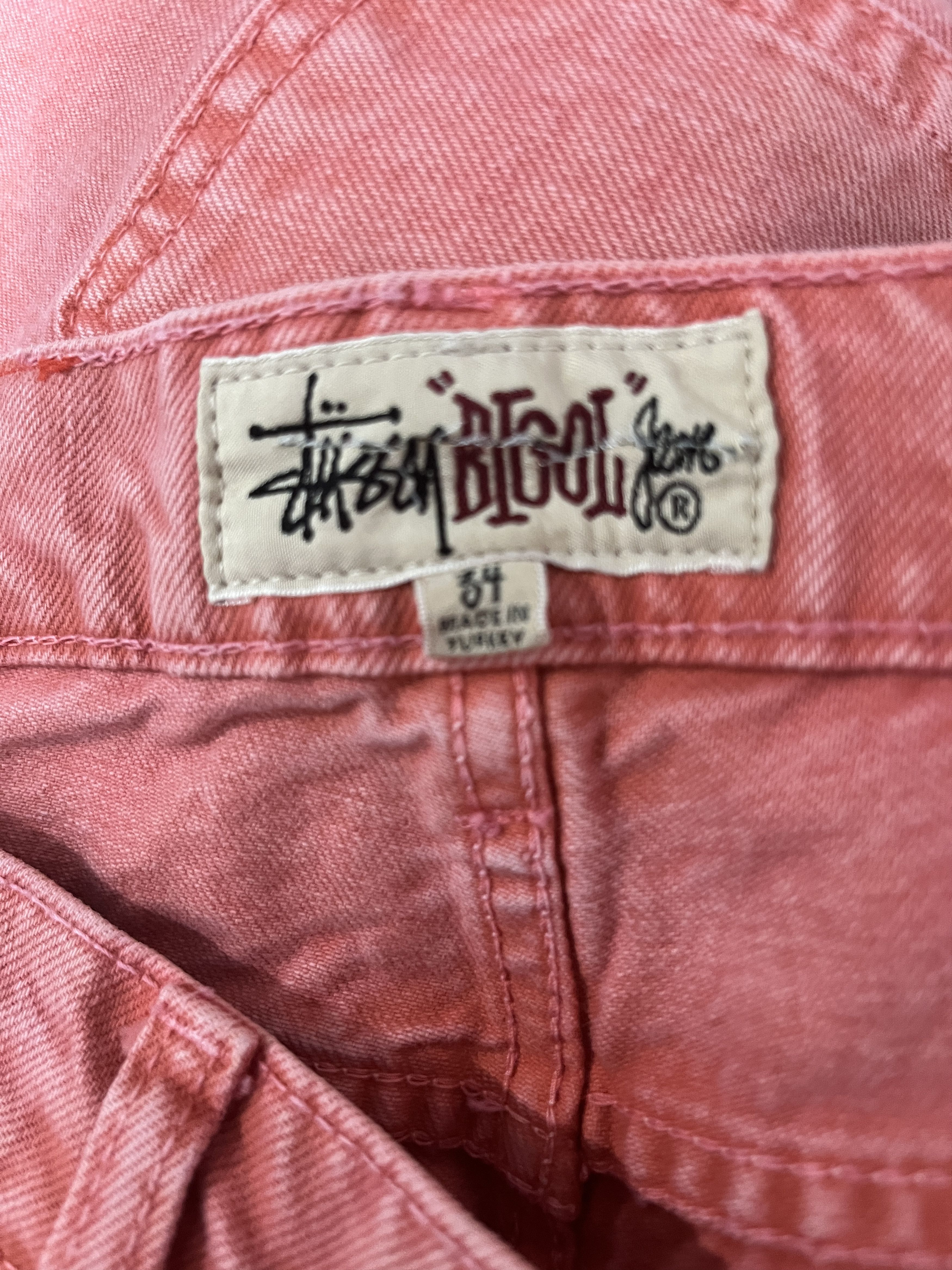 Stussy Stussy Double Dye Big 'OL Jeans Faded Red Size US 34 / EU 50 - 9 Thumbnail