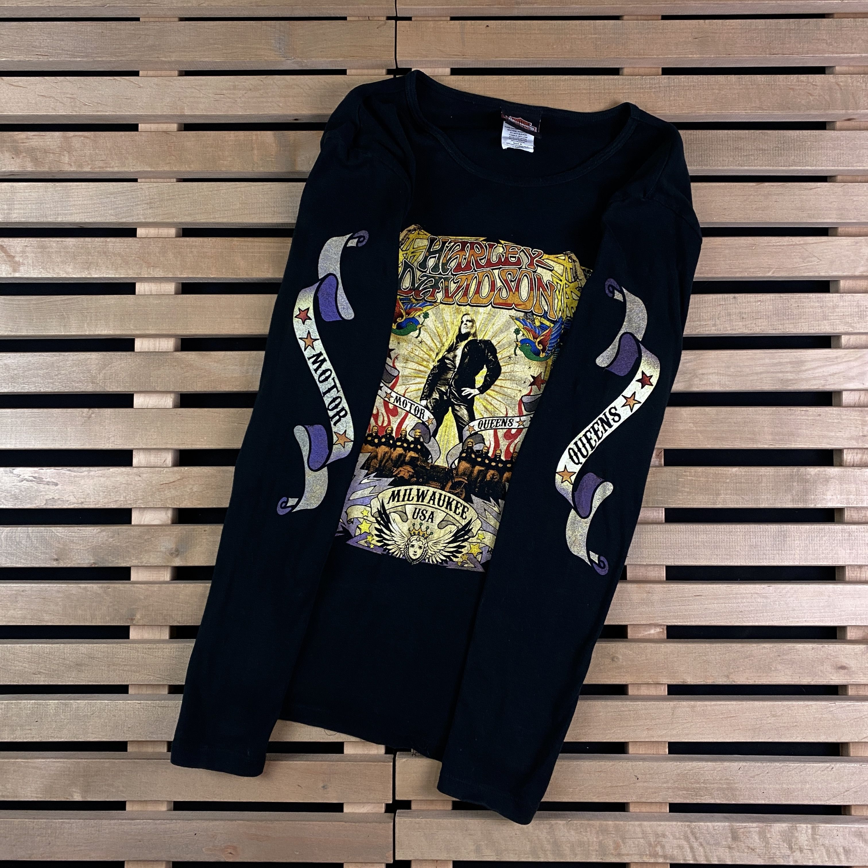 Harley Davidson Mens Long Sleeve T-Shirt Harley Davidson Vintage Size L Size US L / EU 52-54 / 3 - 4 Thumbnail