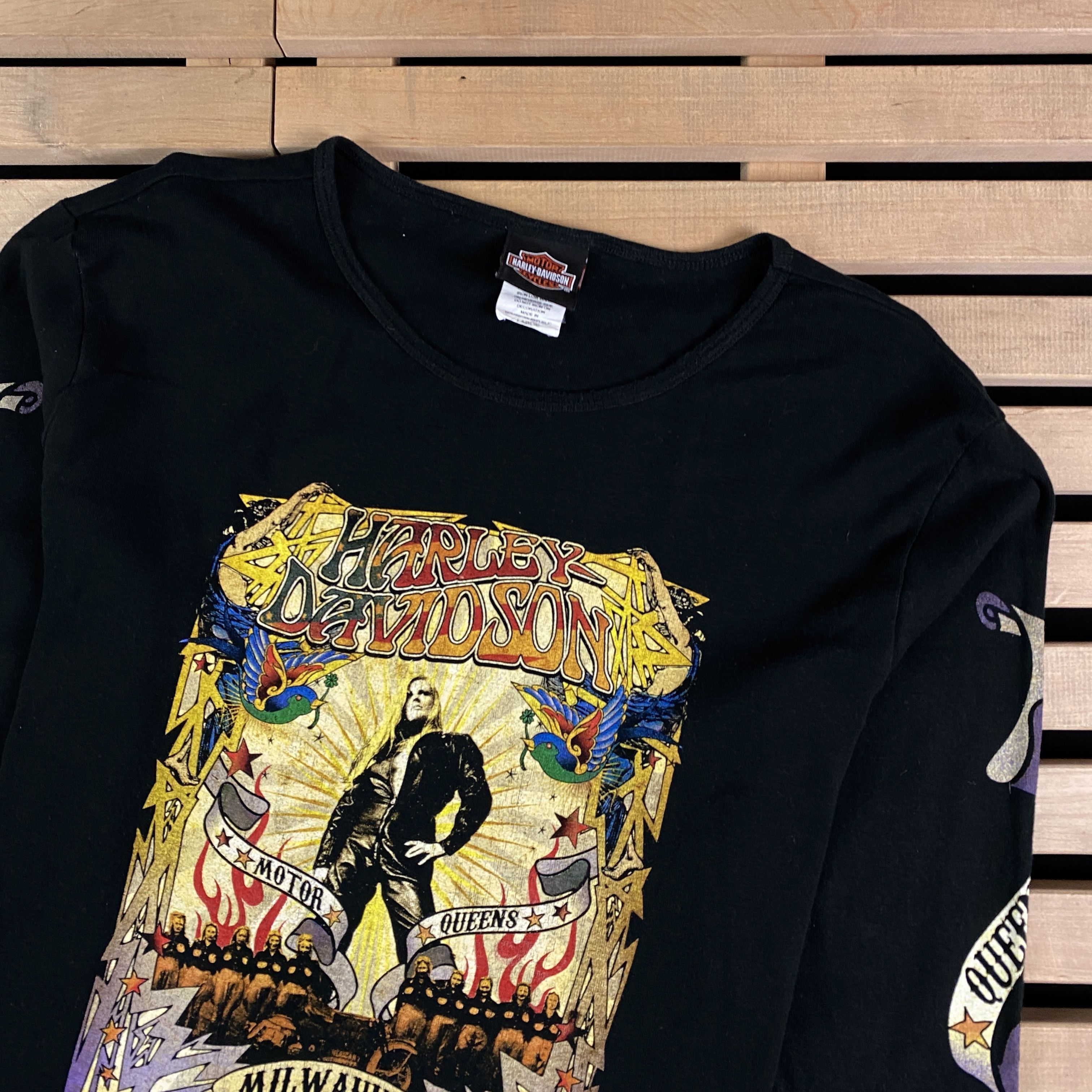 Harley Davidson Mens Long Sleeve T-Shirt Harley Davidson Vintage Size L Size US L / EU 52-54 / 3 - 2 Thumbnail