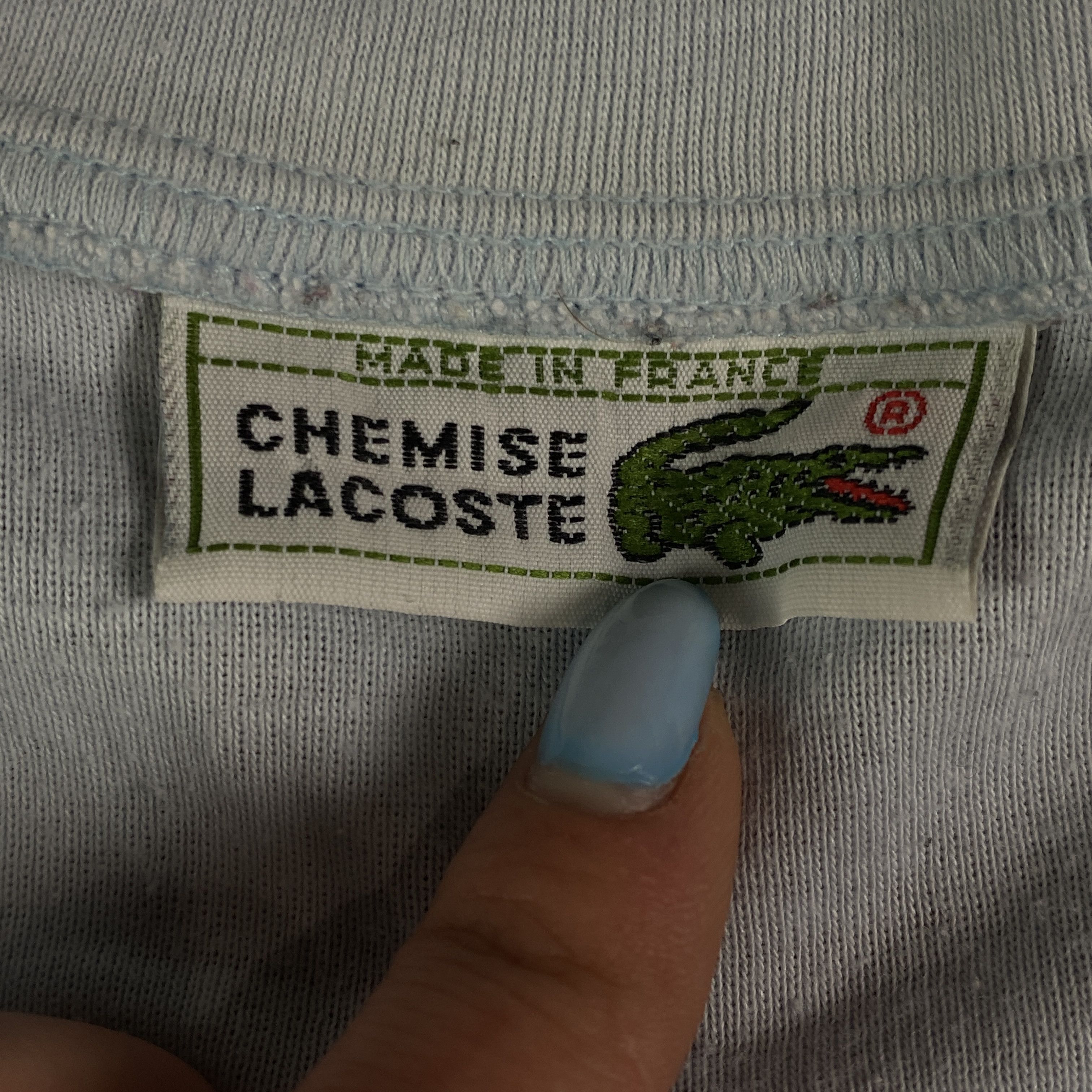 Lacoste × Vintage Men’s Jumper Sweatshirt Lacoste Chemise Vintage Size 4 Size US XS / EU 42 / 0 - 6 Thumbnail