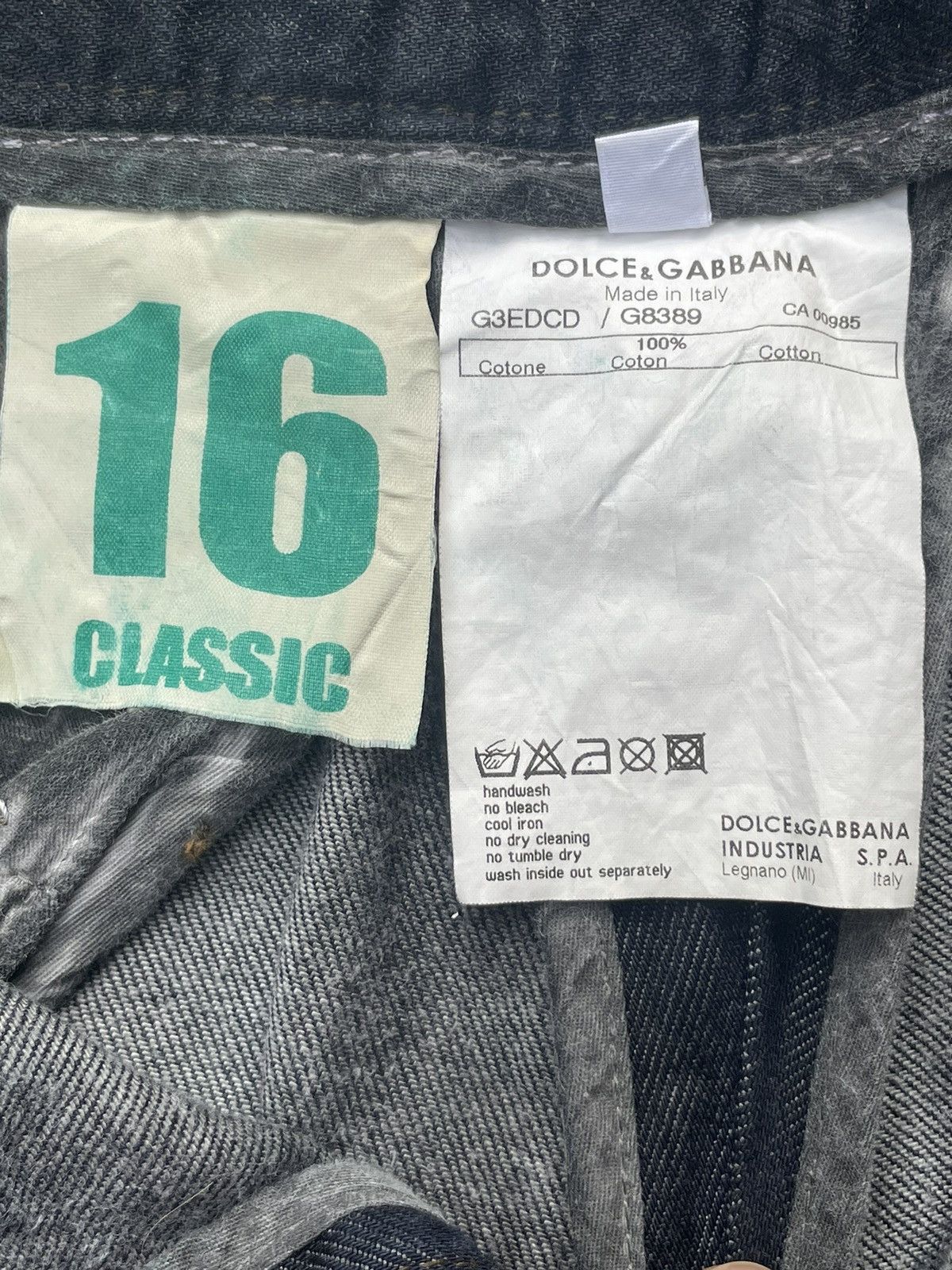 Designer × Dolce & Gabbana × Vintage Rare Vintage Dolce & Gabbana Faded Wash Trouser Size US 36 / EU 52 - 13 Thumbnail