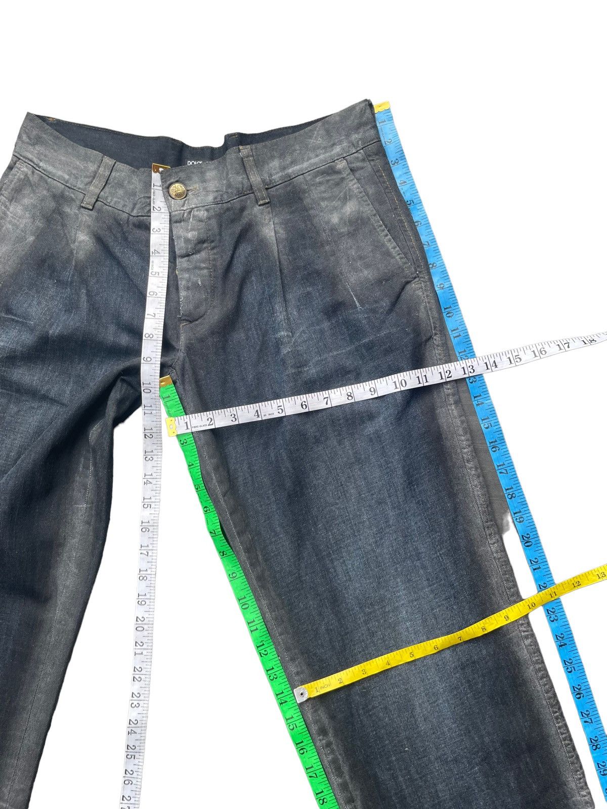 Designer × Dolce & Gabbana × Vintage Rare Vintage Dolce & Gabbana Faded Wash Trouser Size US 36 / EU 52 - 20 Thumbnail