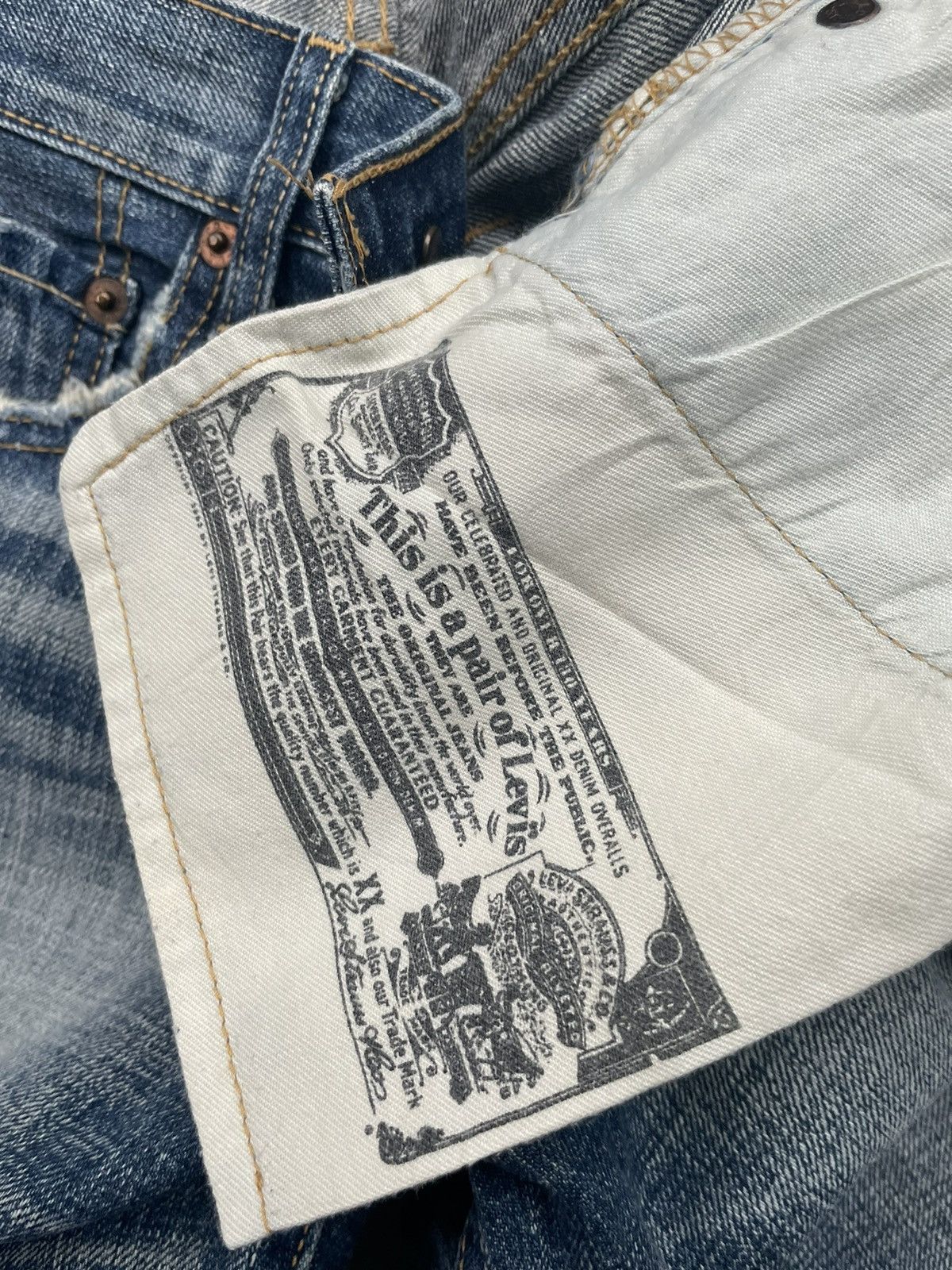 Levi's Vintage Levis W 501 e Distresed Denim Size 28" / US 6 / IT 42 - 16 Thumbnail