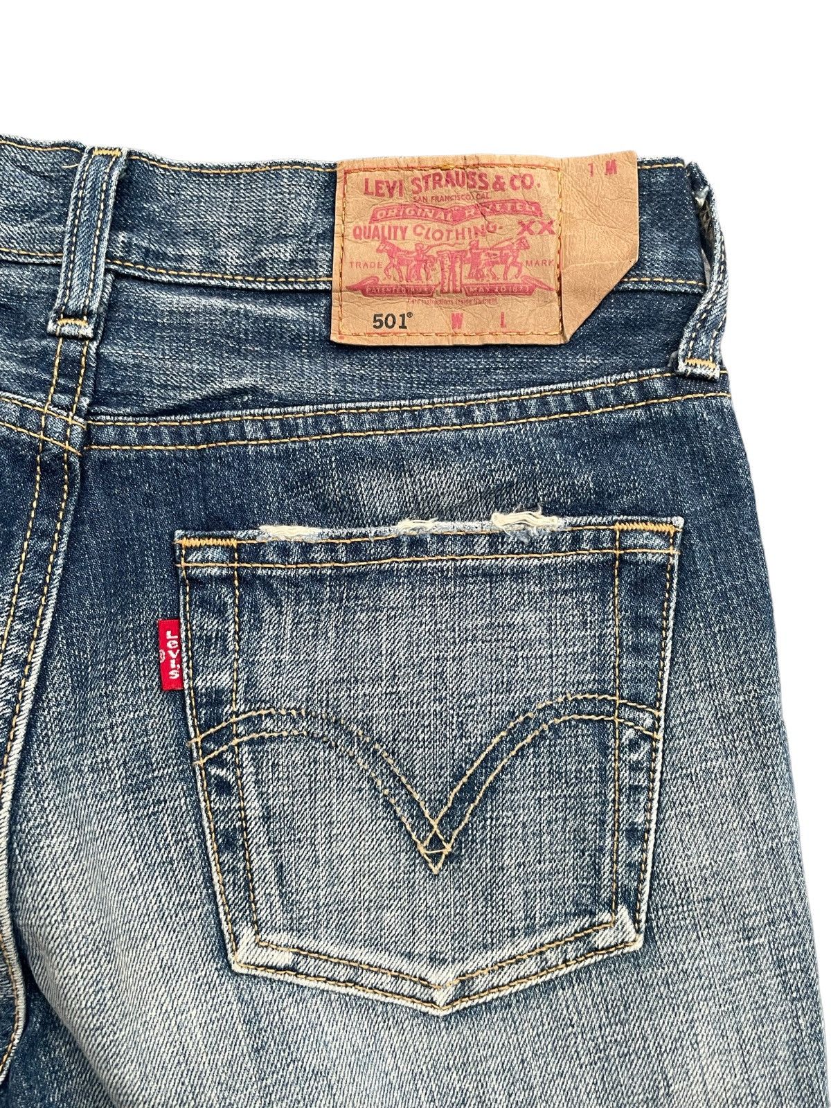 Levi's Vintage Levis W 501 e Distresed Denim Size 28" / US 6 / IT 42 - 11 Thumbnail