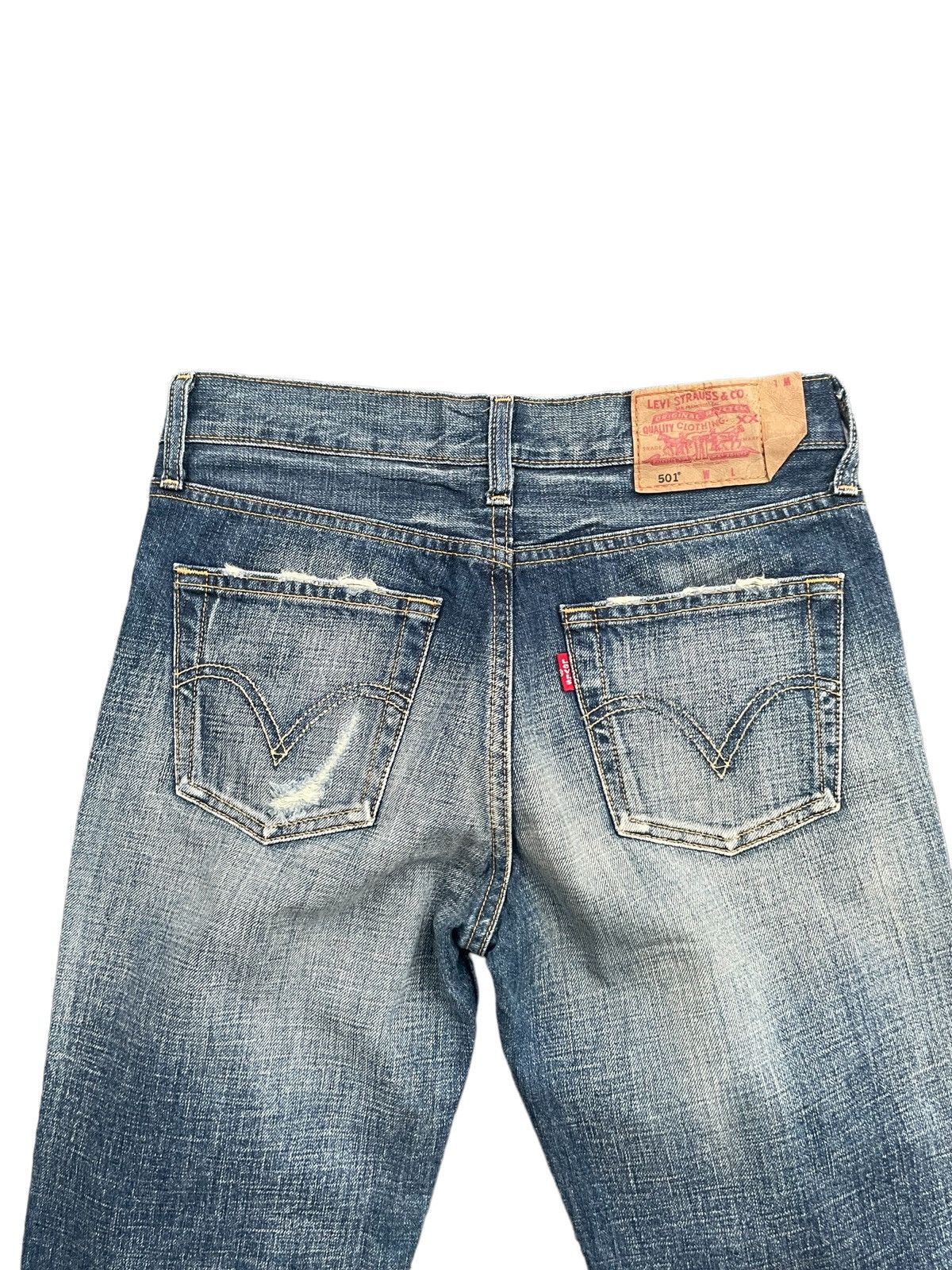Levi's Vintage Levis W 501 e Distresed Denim Size 28" / US 6 / IT 42 - 10 Thumbnail