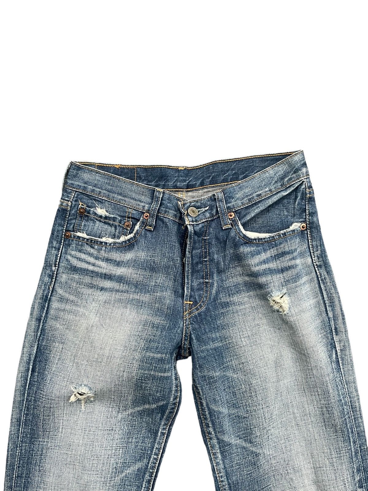 Levi's Vintage Levis W 501 e Distresed Denim Size 28" / US 6 / IT 42 - 6 Thumbnail
