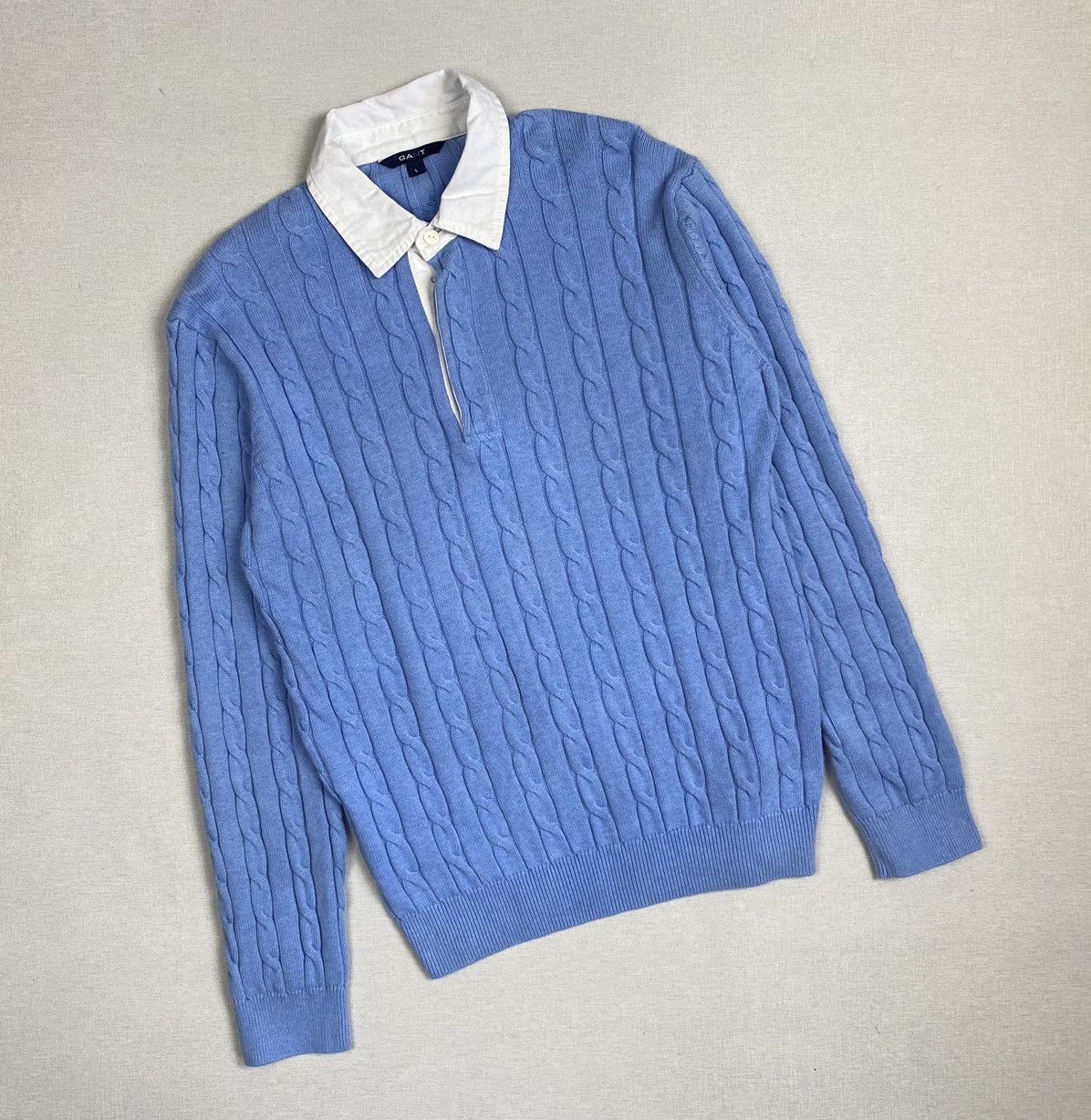 Gant Mens GANT Rugby Knit Sweater size L Size US L / EU 52-54 / 3 - 1 Thumbnail