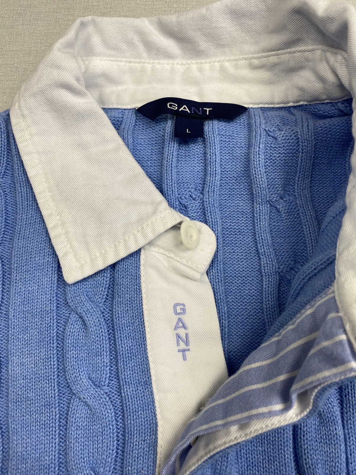 Gant Mens GANT Rugby Knit Sweater size L Size US L / EU 52-54 / 3 - 4 Thumbnail