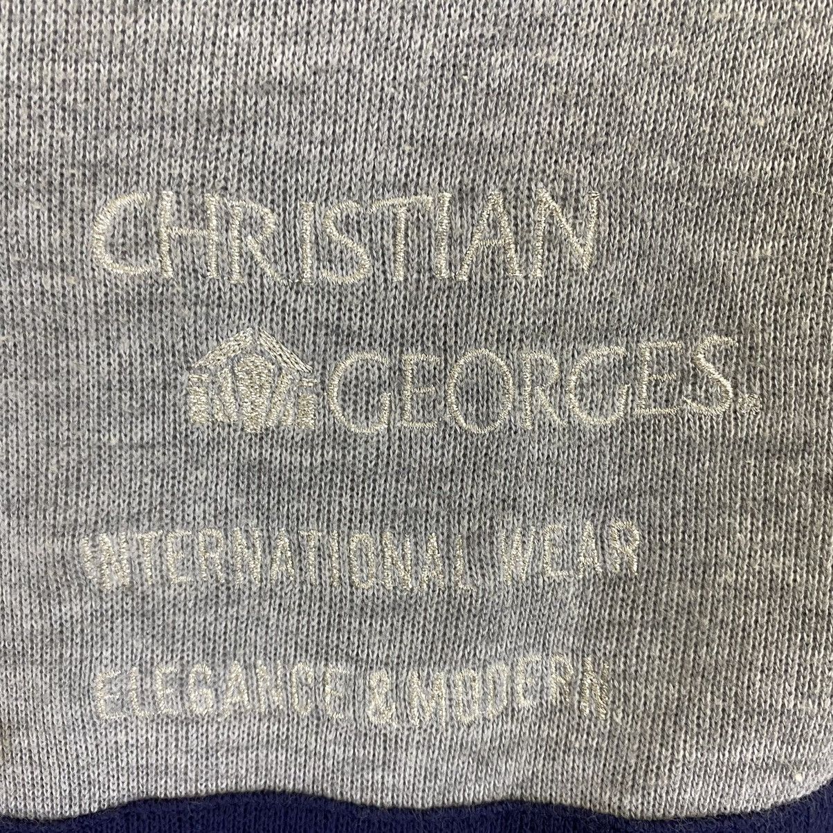 Vintage Vintage Christian Georges Zipper Small Logo Crewneck Hoodie Size US M / EU 48-50 / 2 - 5 Thumbnail