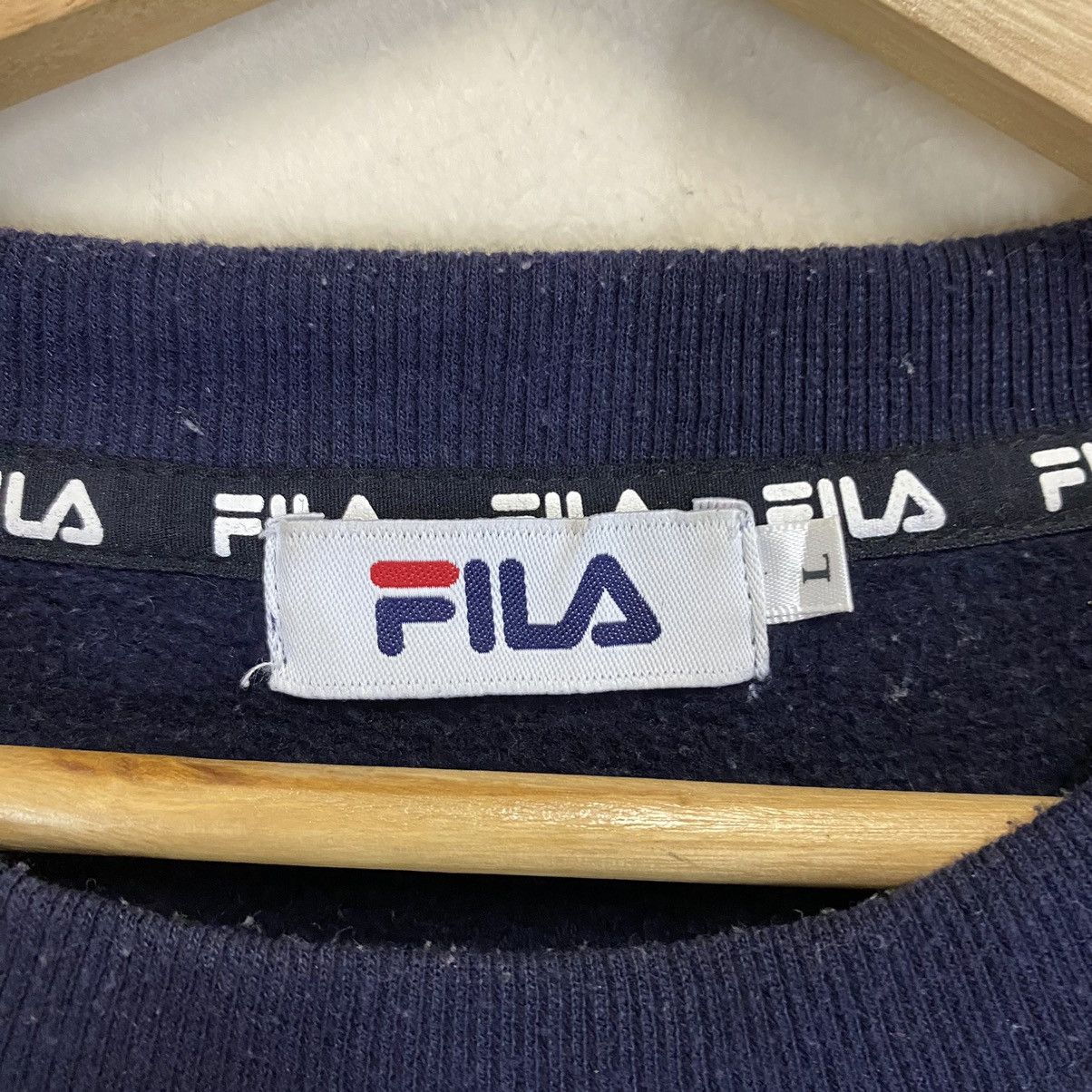 Fila × Vintage Vintage 90s Fila Big Logo Crewneck Sweatshirt Size M Size US M / EU 48-50 / 2 - 9 Thumbnail