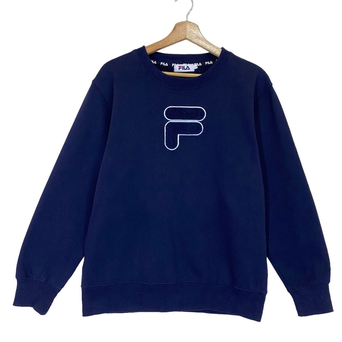 Fila × Vintage Vintage 90s Fila Big Logo Crewneck Sweatshirt Size M Size US M / EU 48-50 / 2 - 1 Thumbnail