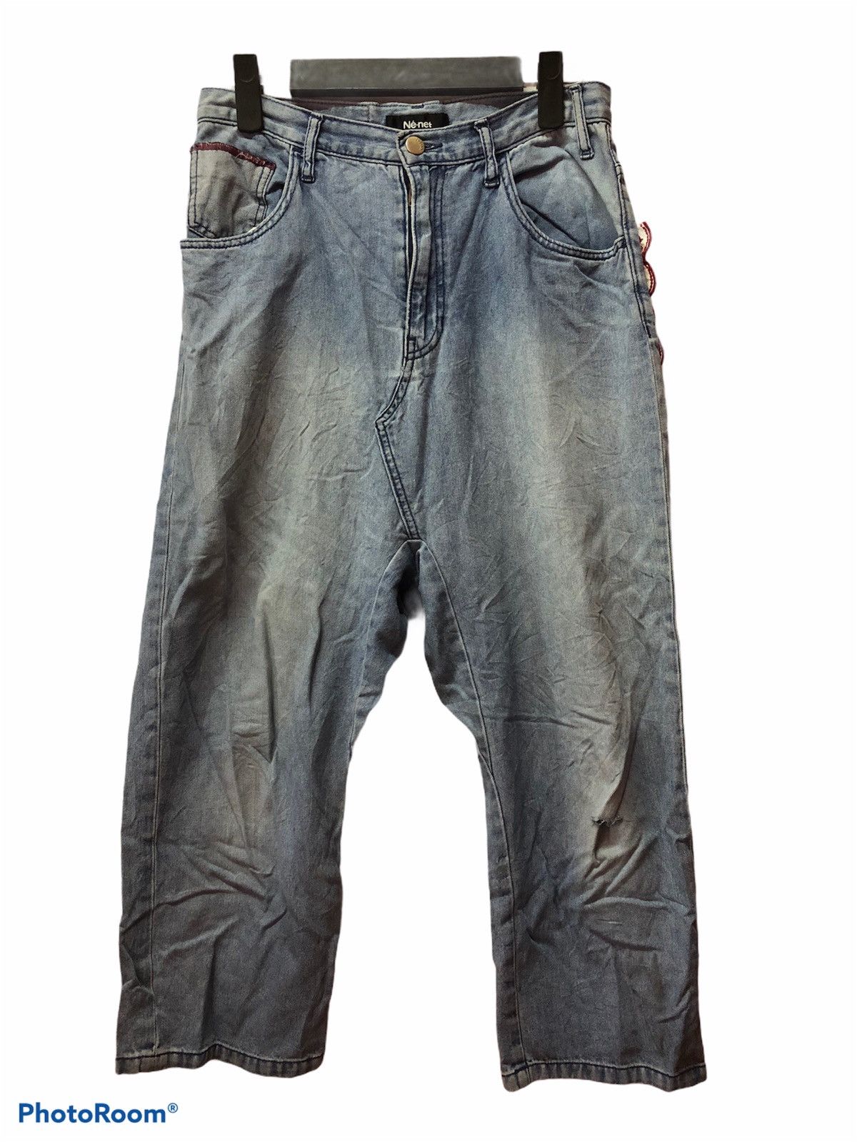 Issey Miyake × Japanese Brand × Ne-Net Ne-Net Distressed 3Q Pants Size US 29 - 1 Thumbnail