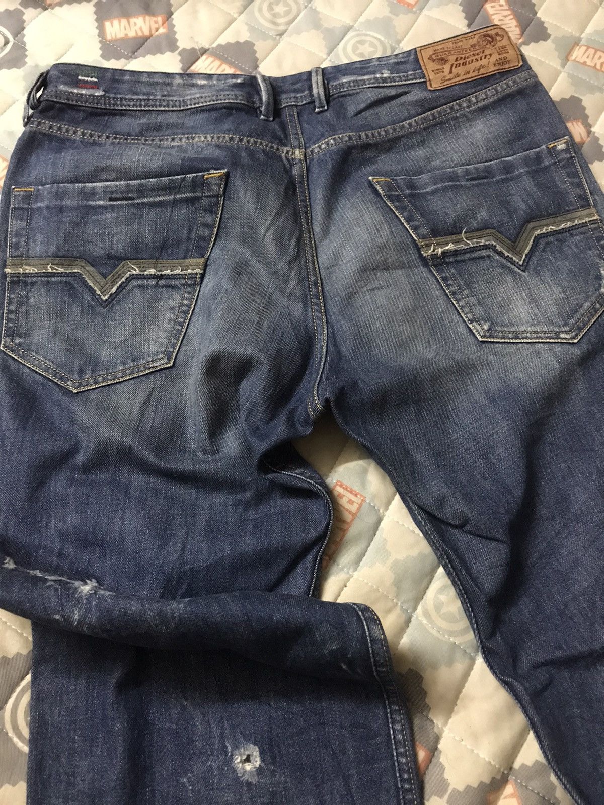 Diesel 💥 QUICKSALE💥Vintage Diesel Distressed Denim Made in Italy Size US 36 / EU 52 - 4 Thumbnail