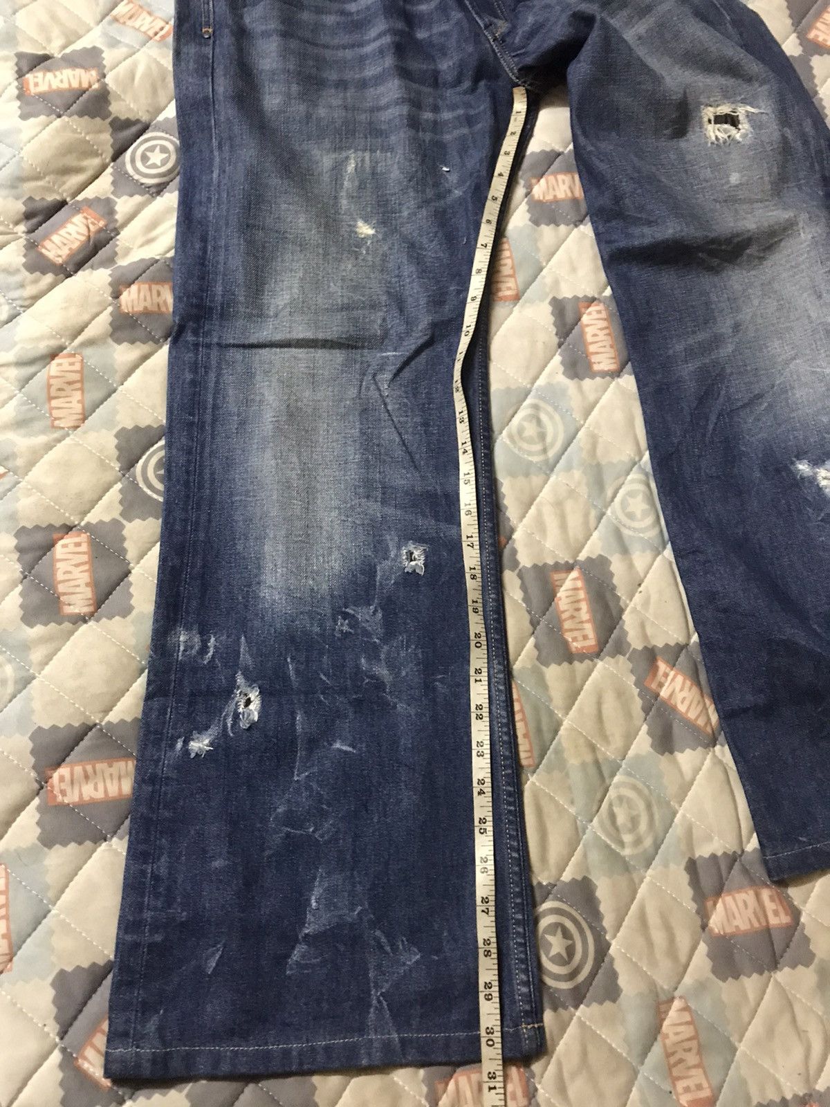 Diesel 💥 QUICKSALE💥Vintage Diesel Distressed Denim Made in Italy Size US 36 / EU 52 - 8 Thumbnail